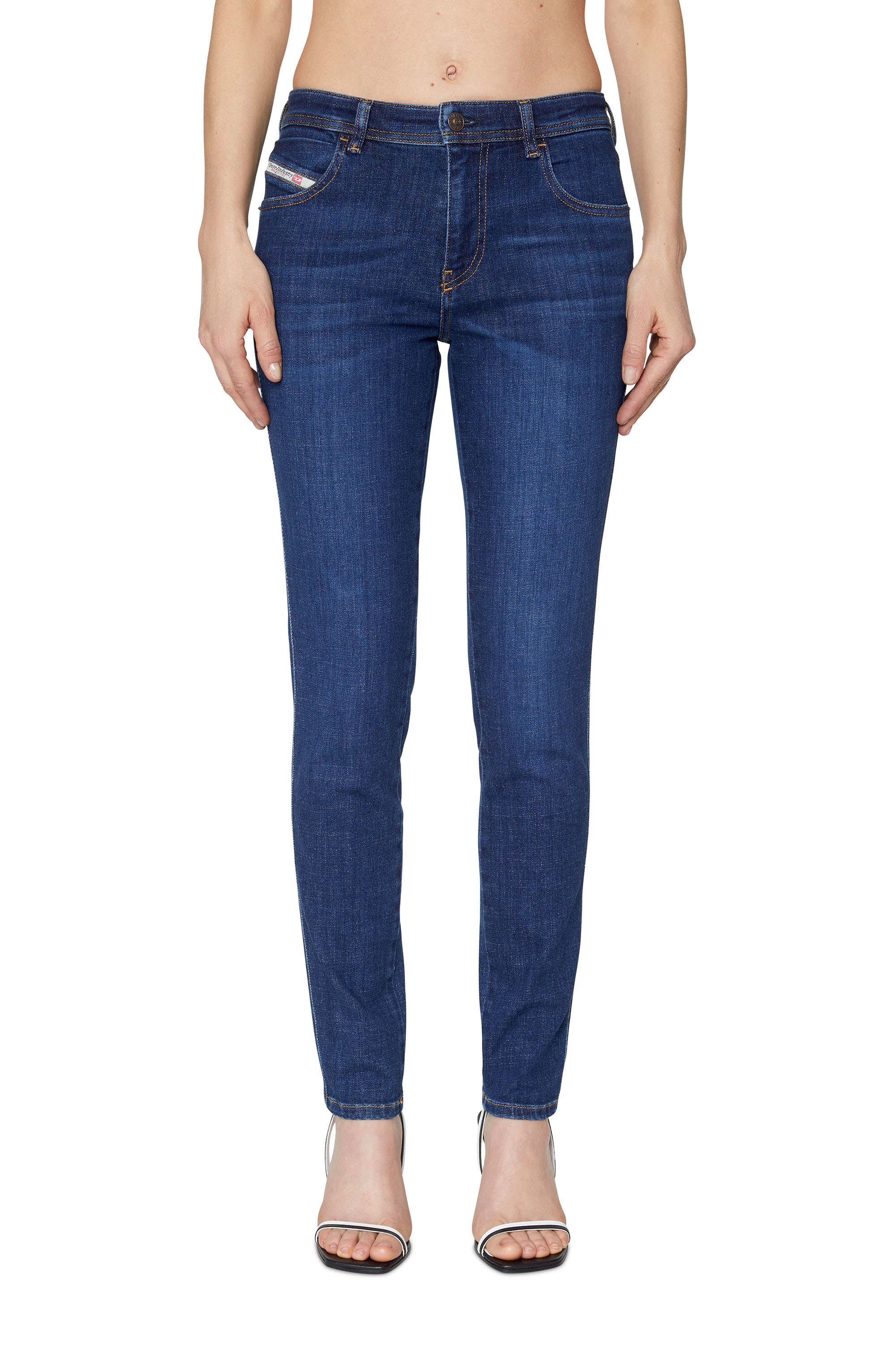 Diesel - Skinny Jeans 2015 Babhila 09C58, Dark Blue - Image 3