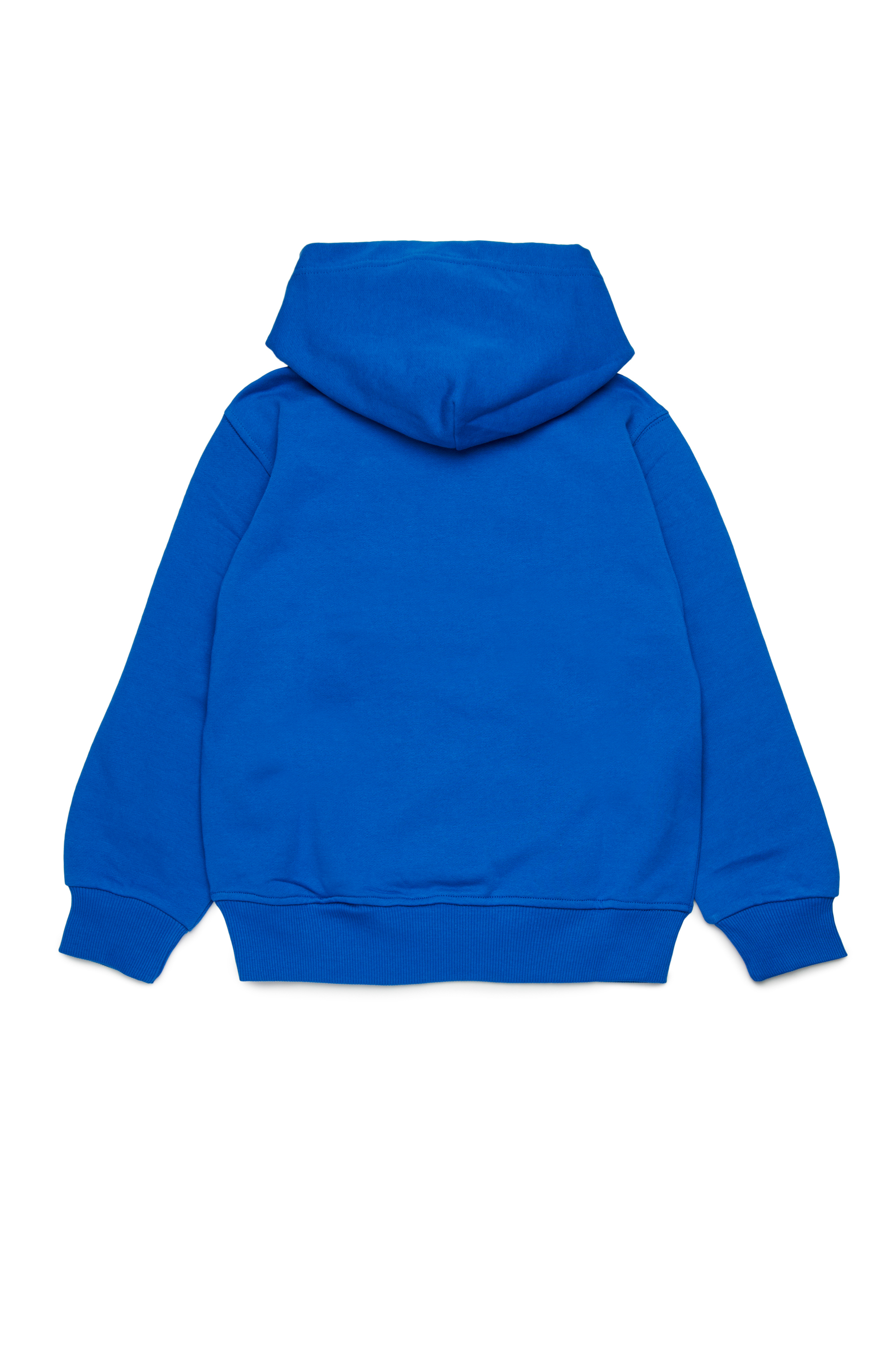 Diesel - SGINNHOODL5 OVER, Man's Hoodie with smudged logo in Blue - 2