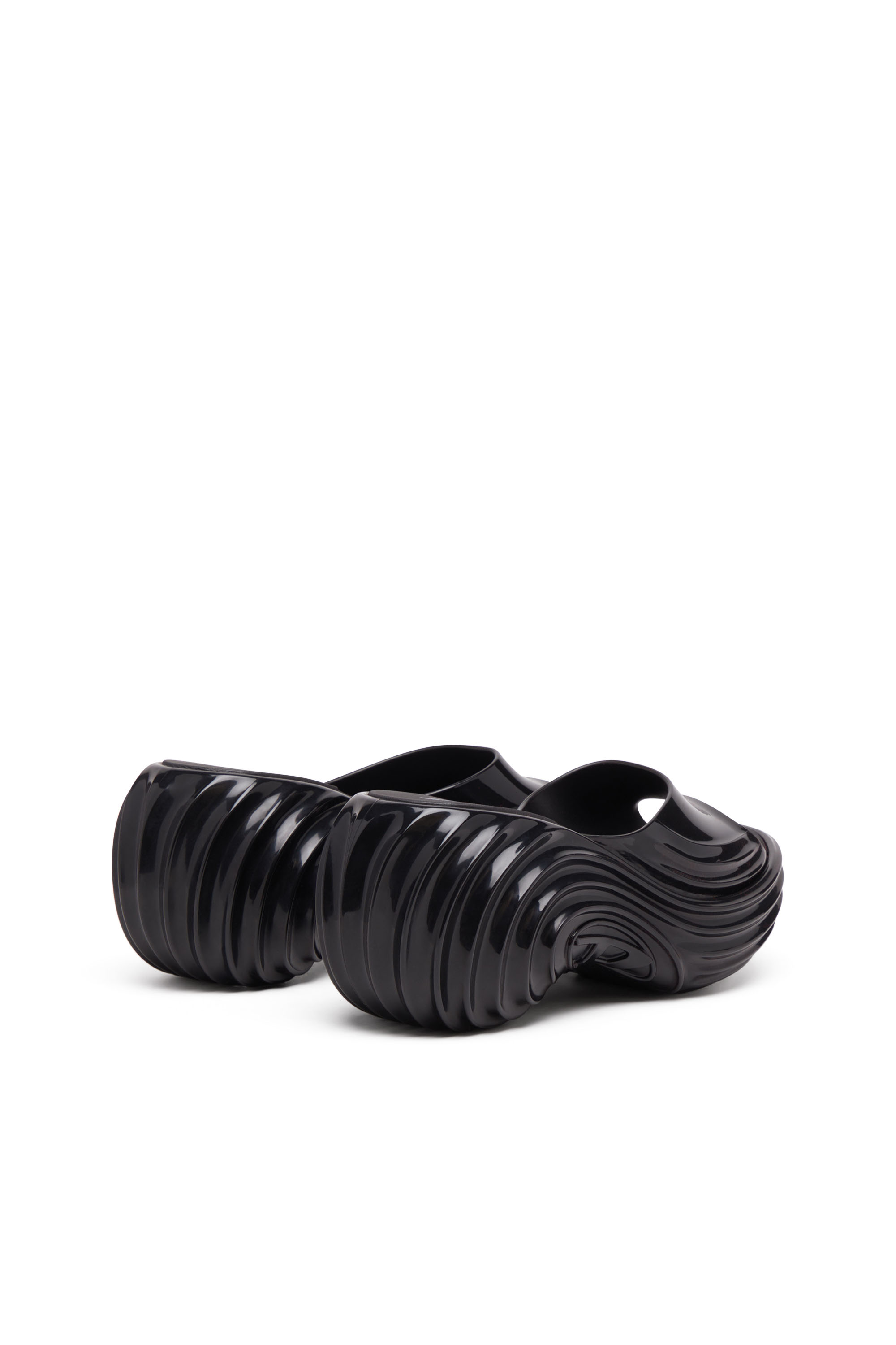 Diesel - MELISSA QUANTUM PLATFORM, Woman's Platform mule in Melflex&reg; in Black - 4
