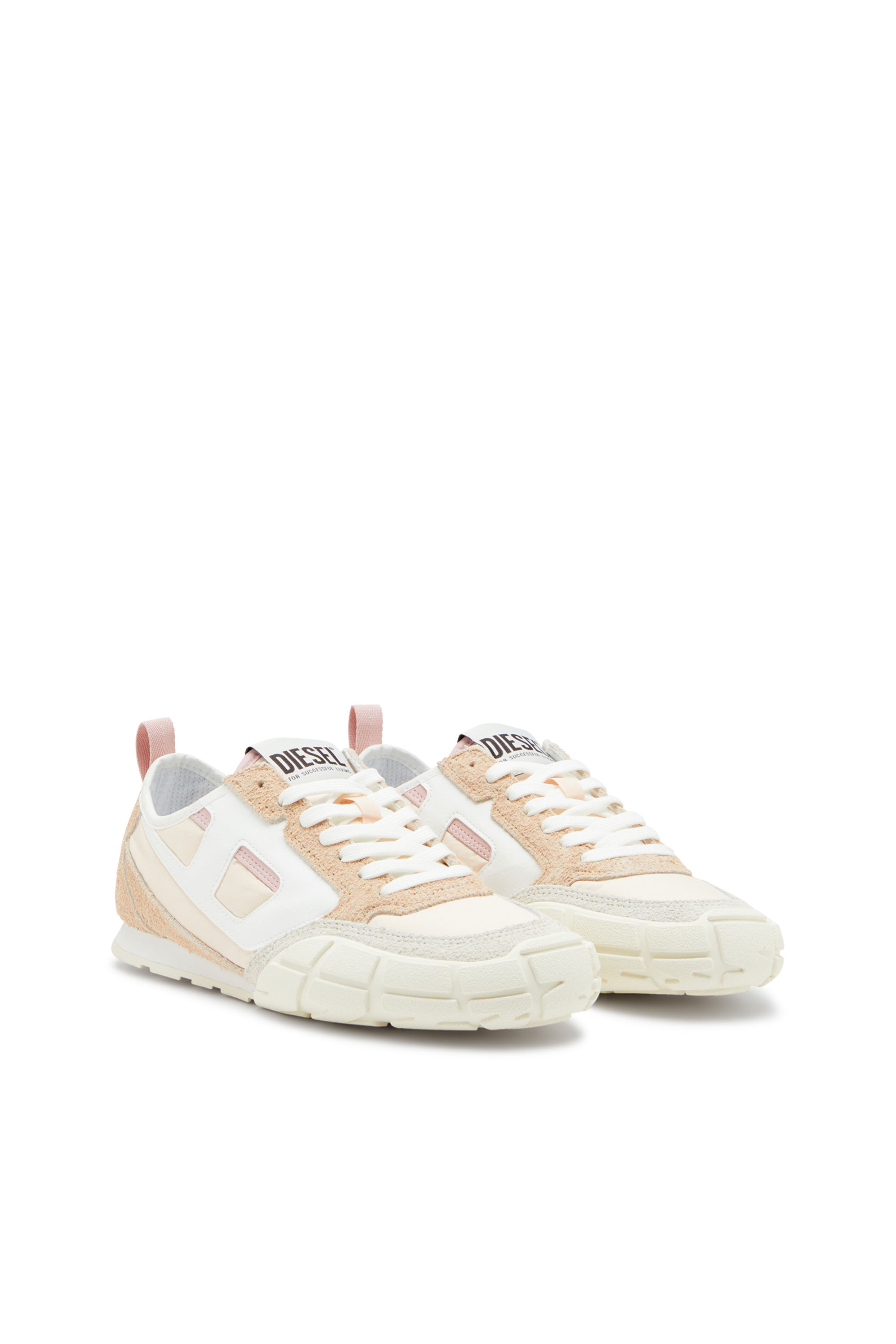 Diesel - S-PAGODHA LOW W, Woman's Sneakers in leather, suede and ripstop in null - 2
