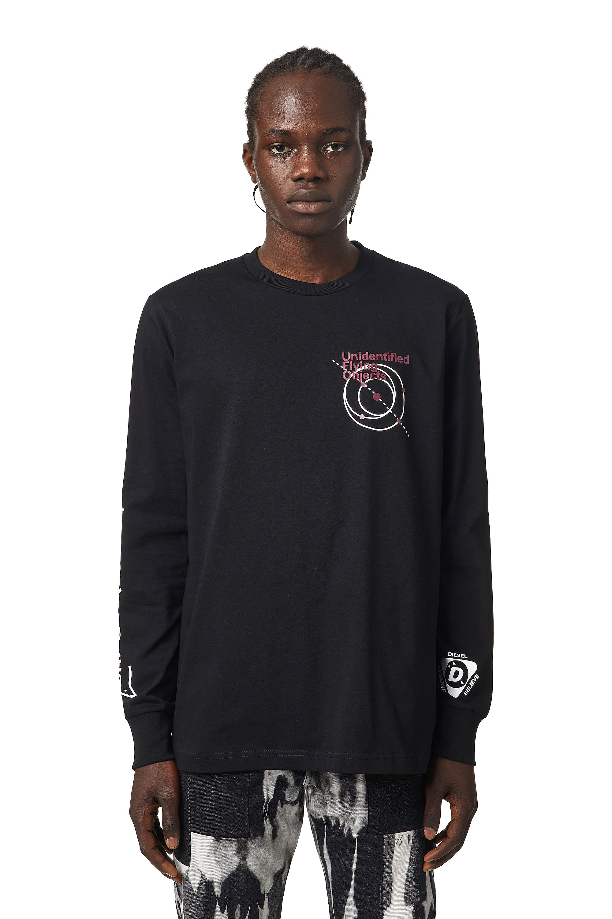 T-JUST-LS-B52, Black - T-Shirts