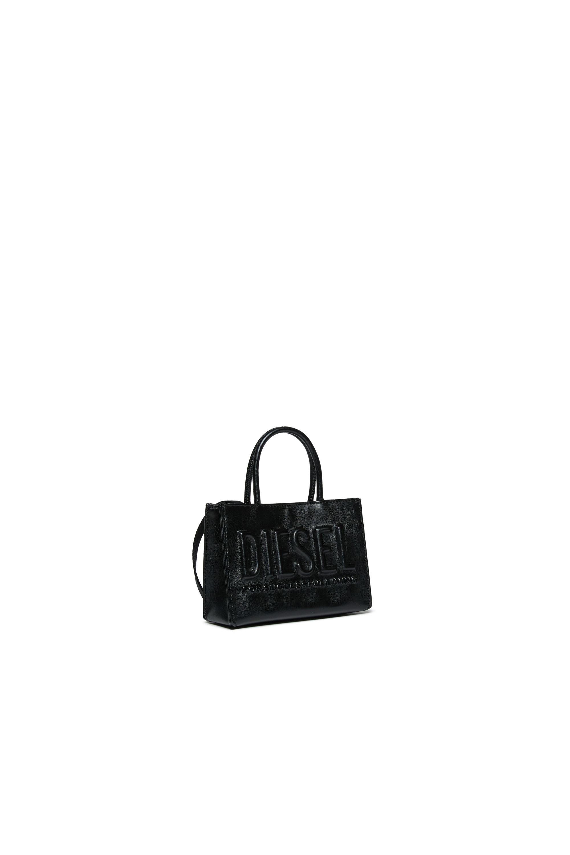 Diesel - DSL 3D MINI BAG, Woman's Dsl 3D - Handbag with handles in Black - 3