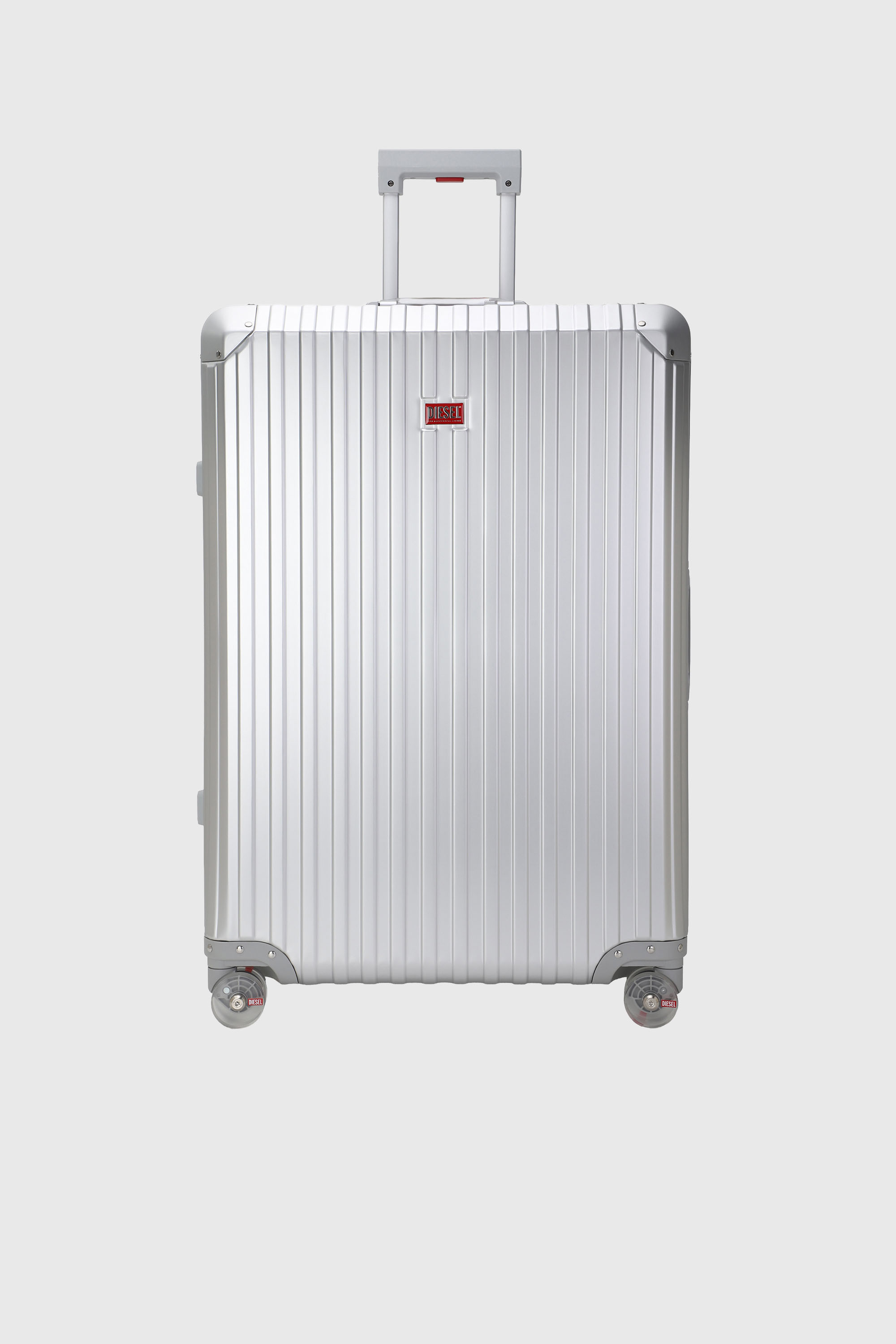 Diesel - DIESEL ALUMINUM TROLLEY- DSL002, Unisex's Aluminum suitcase size L in Silver - 1