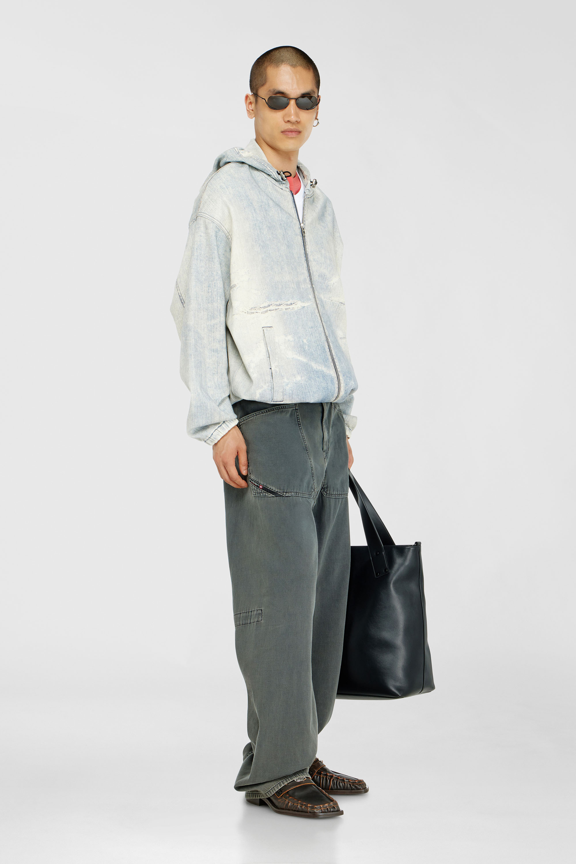 Diesel - Man's Relaxed Jeans D-Zeta 068WR, Grey - 1