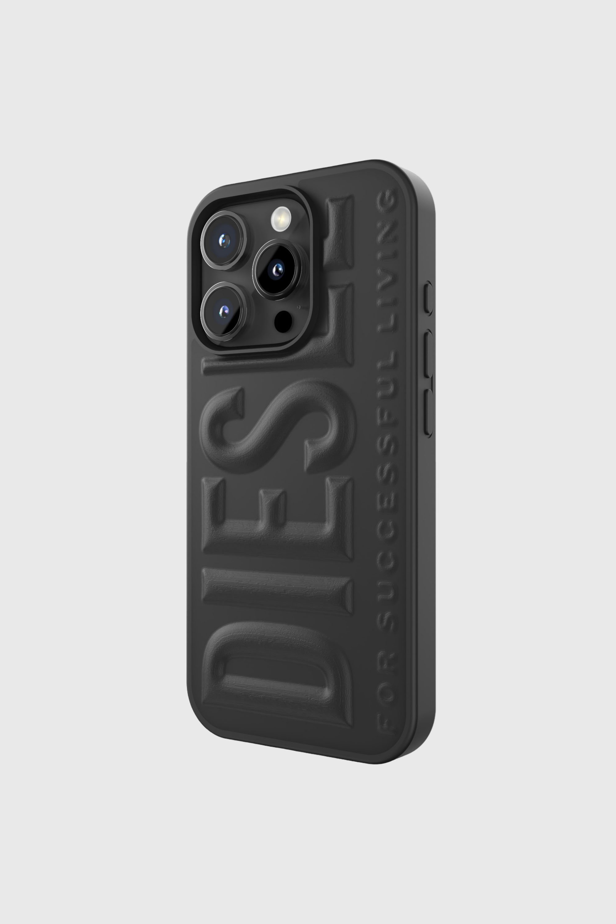 Diesel - 60210  MOULDED CASE, Unisex's 3D Biscotto Case for iP 16 Pro in Black - 3