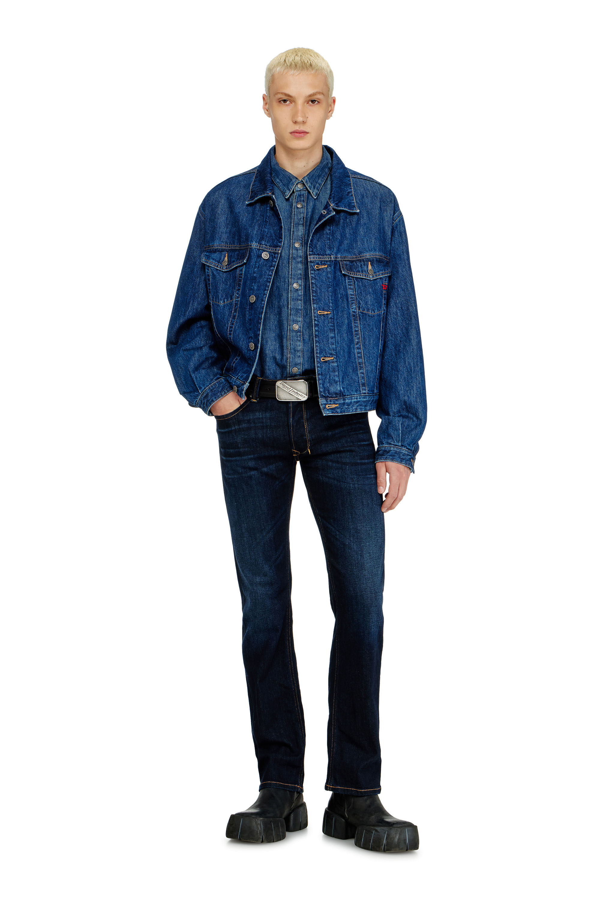 Diesel - Man's Regular Jeans 1985 Larkee 09Q15, Dark Blue - 2