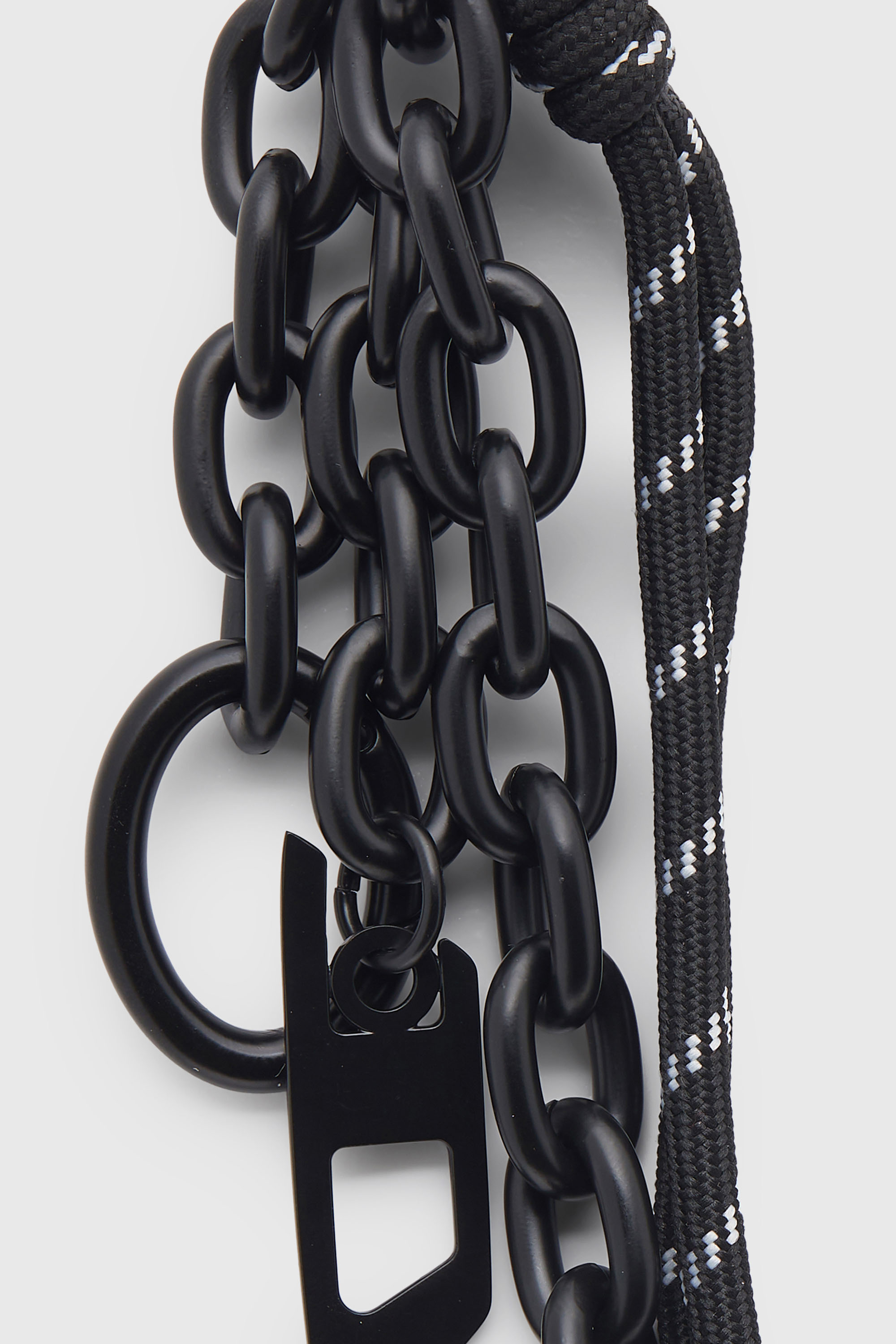 Diesel - CHAIN-D L, Unisex's Charm in chain and rope in Black - 2