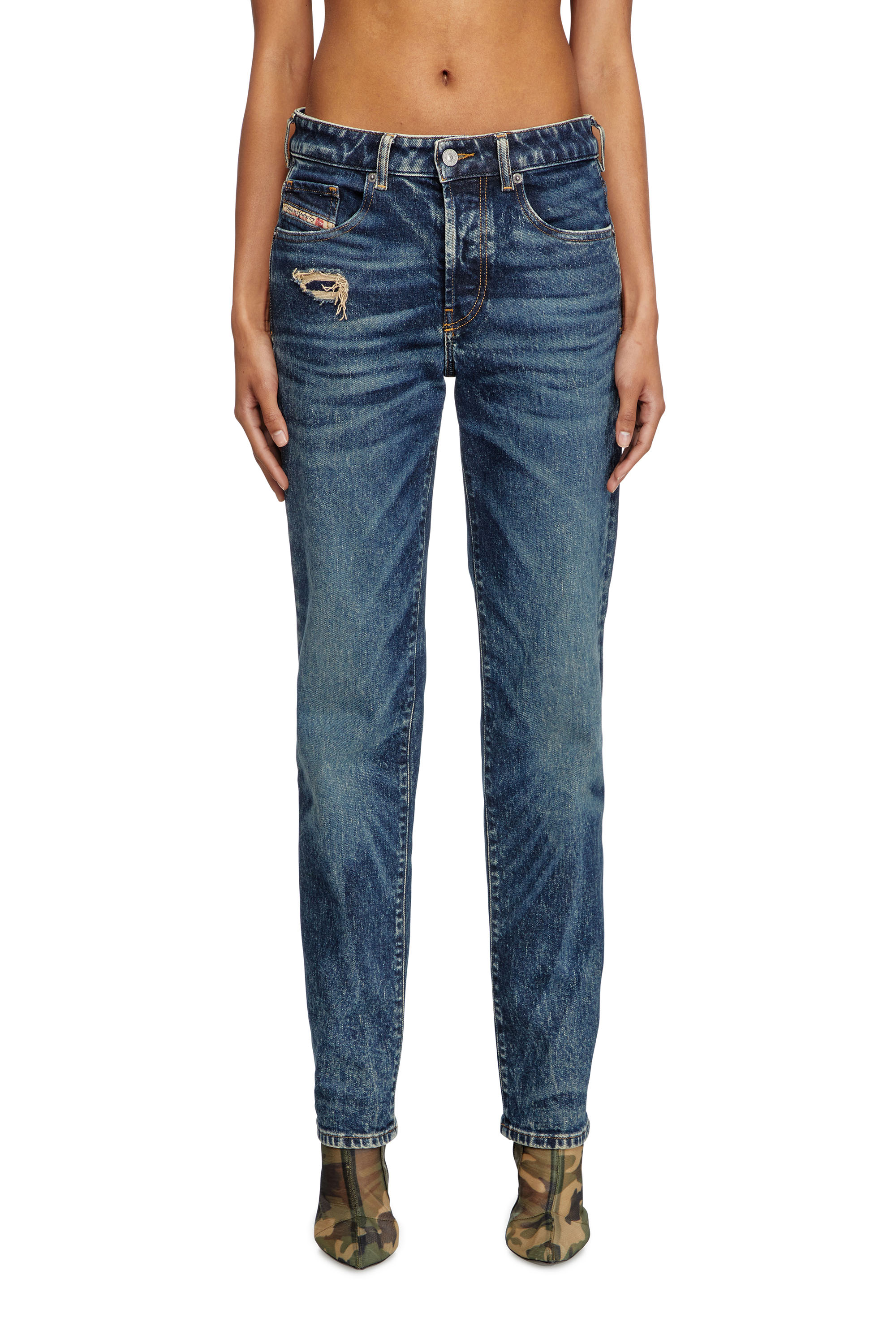 Diesel - Woman's Regular Jeans 1989 D-Mine 007Y3, Dark Blue - 2