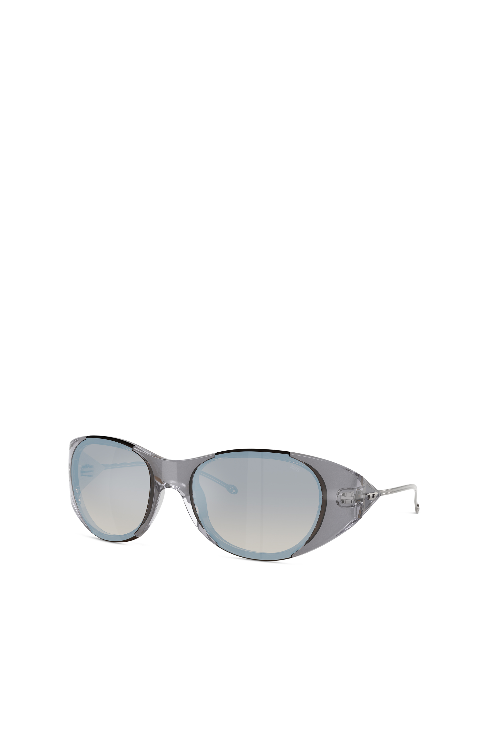 Diesel - 0DL3003, Unisex's Iconic oval sunglasses in Light Grey - 4