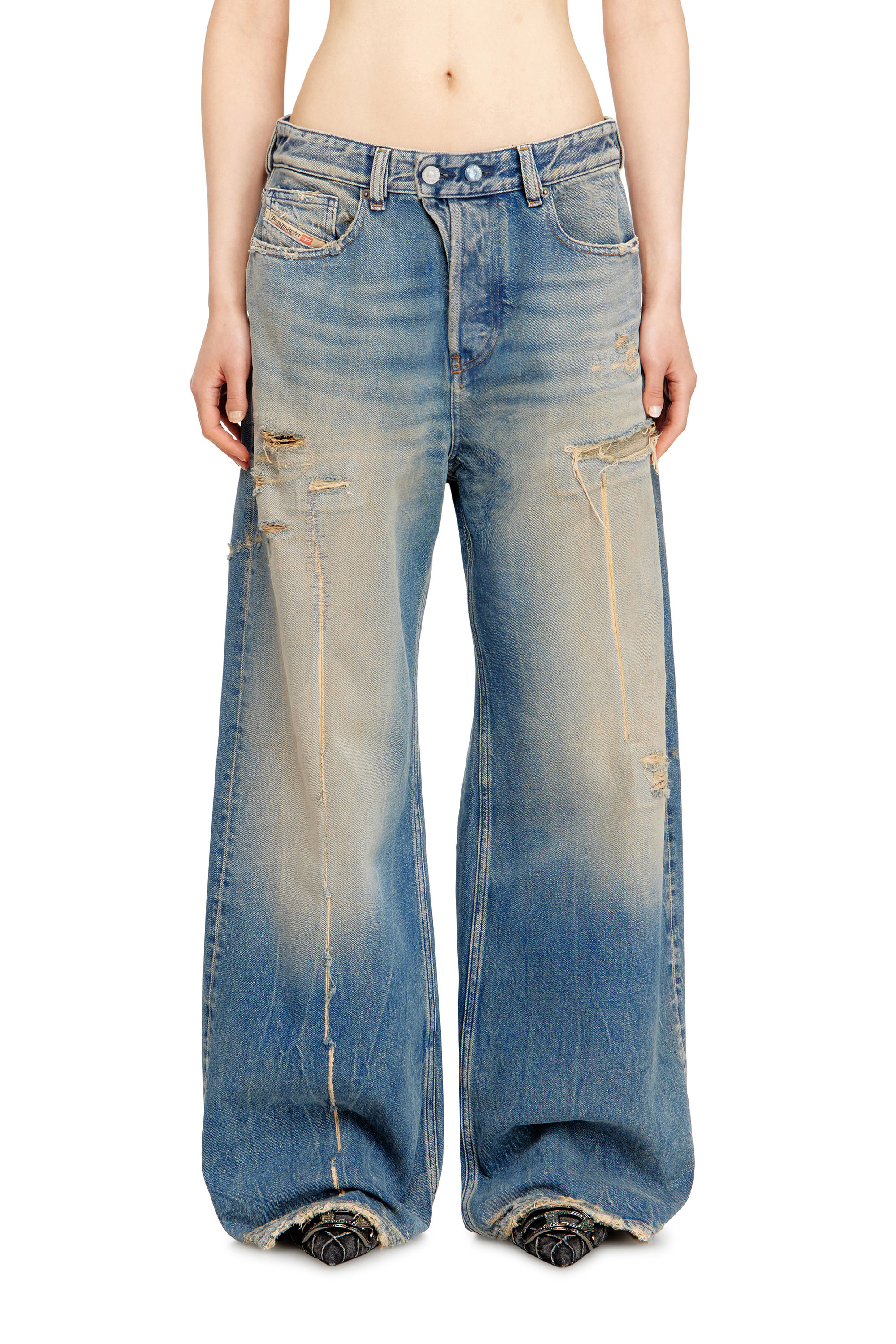 Diesel - Unisex's Relaxed Jeans 1996 D-Sire 09N29, Medium blue - 1