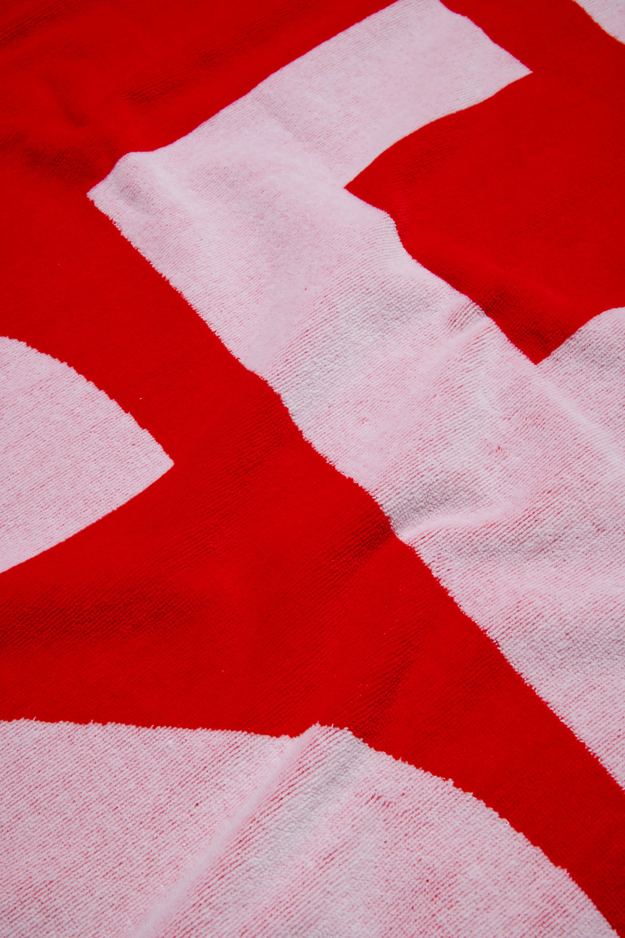 Diesel - HELMY, Unisex's Cotton towel with maxi logo in Red - 3