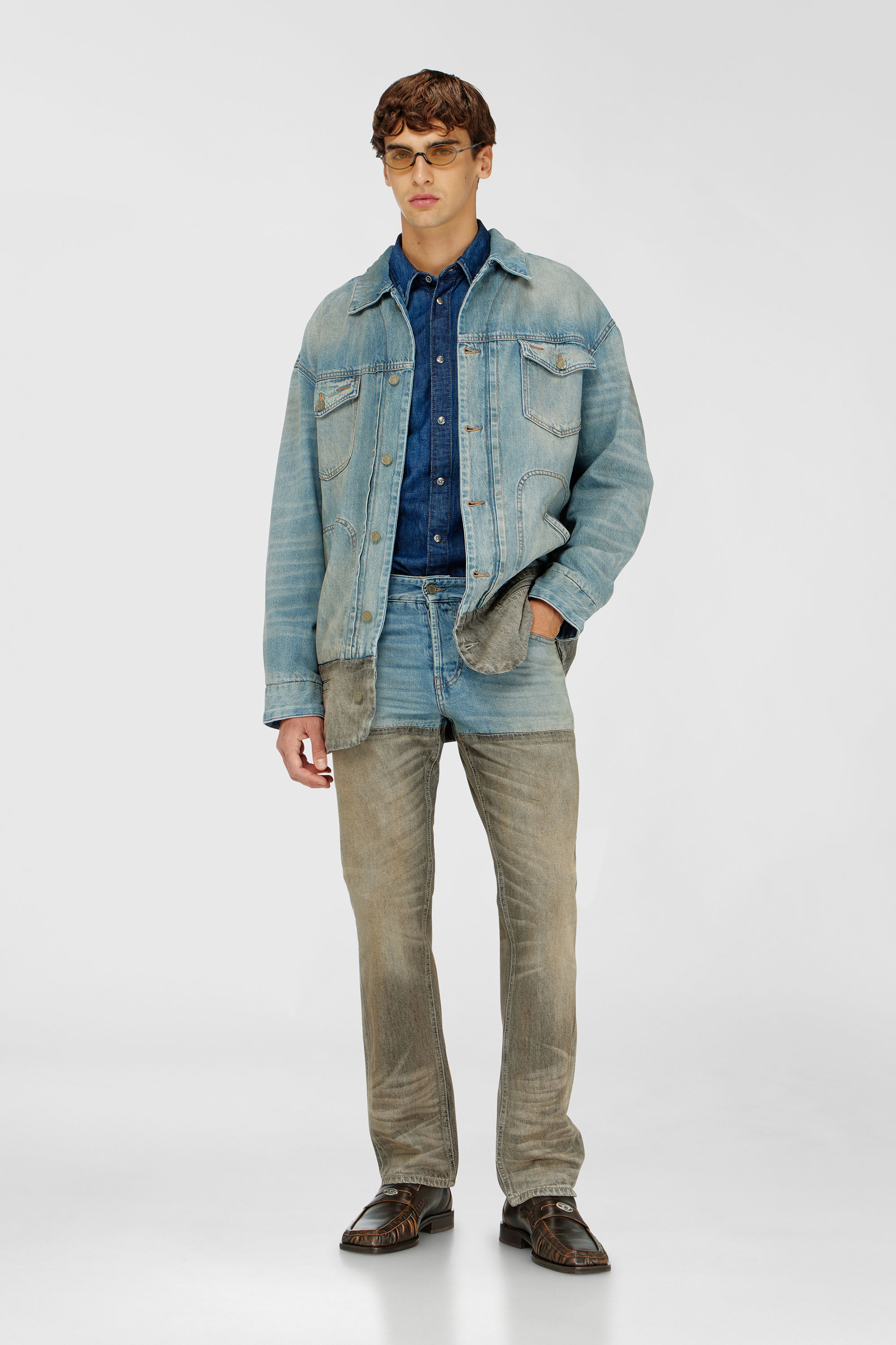 Diesel - Man's Slim Jeans 1993 D-Vyl 0ADDX, Grey/Blue - 1