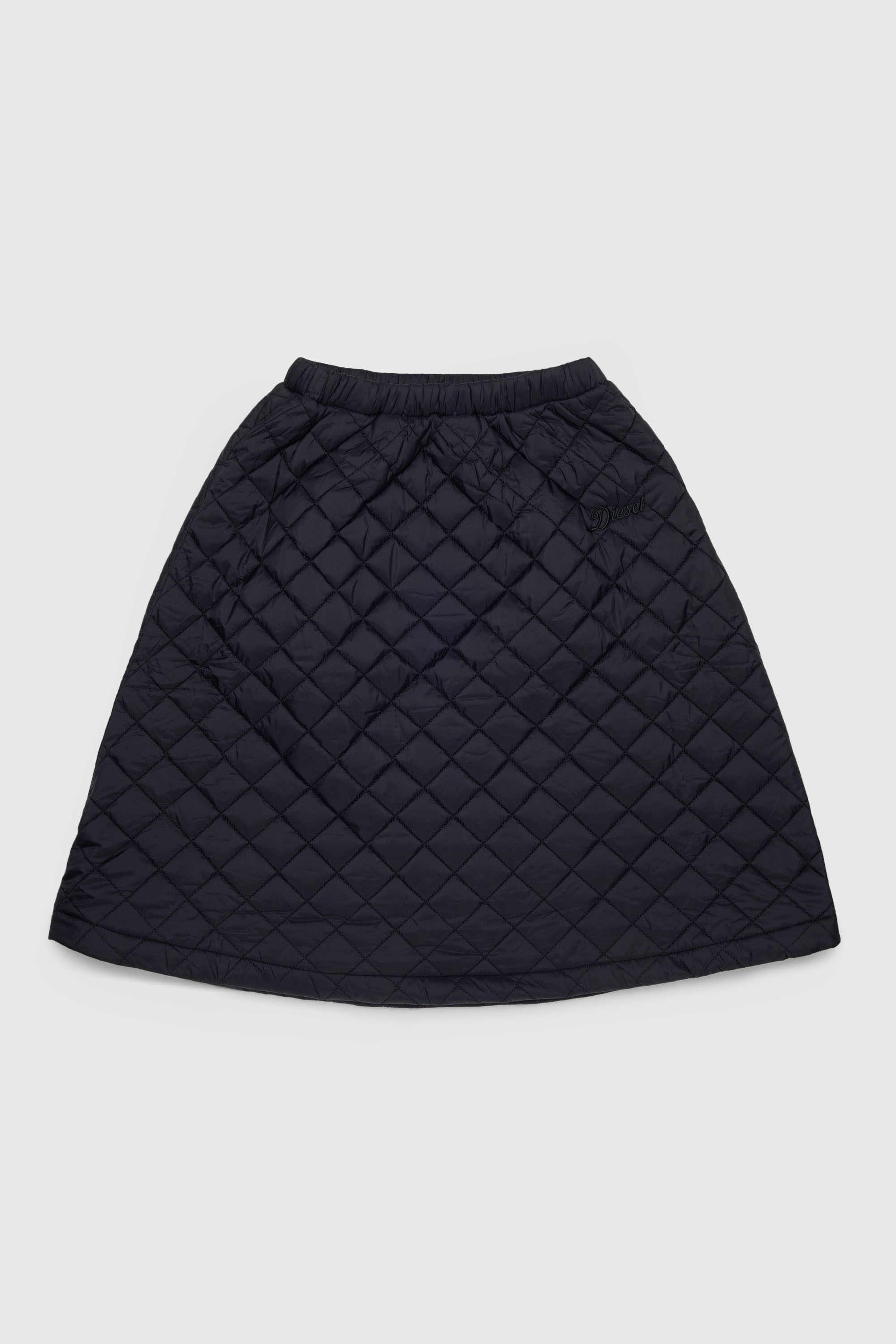 Quilted nylon skirt