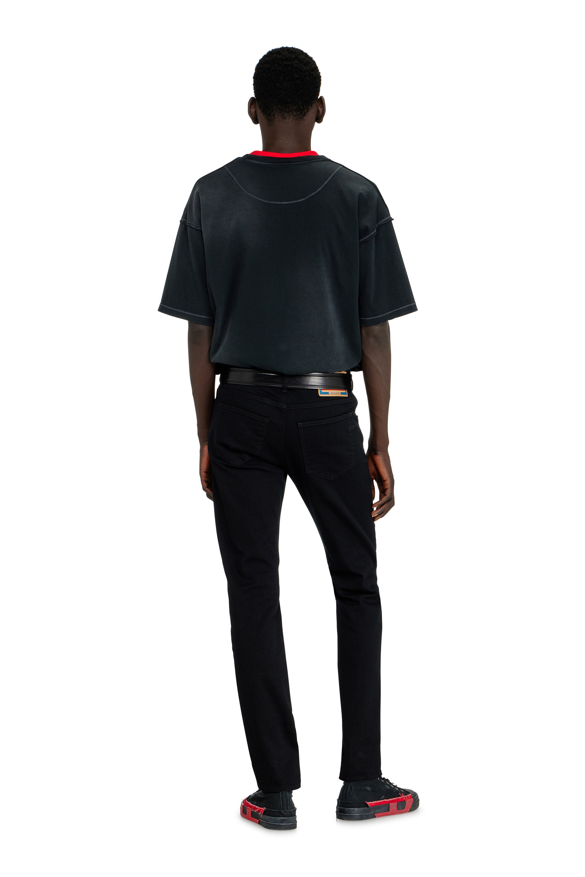 Diesel - Man's Slim Jeans 2019 D-Strukt 069YP, Black/Dark grey - 3