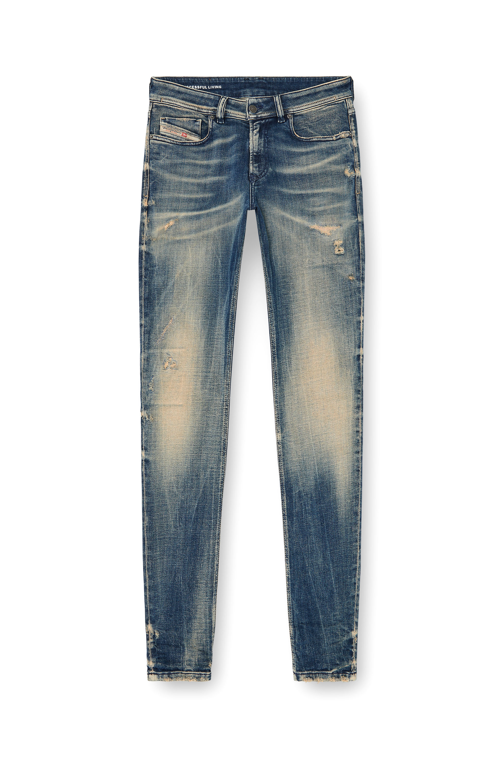 Diesel - Man's Skinny Jeans 1979 Sleenker 09P68, Dark Blue - 3