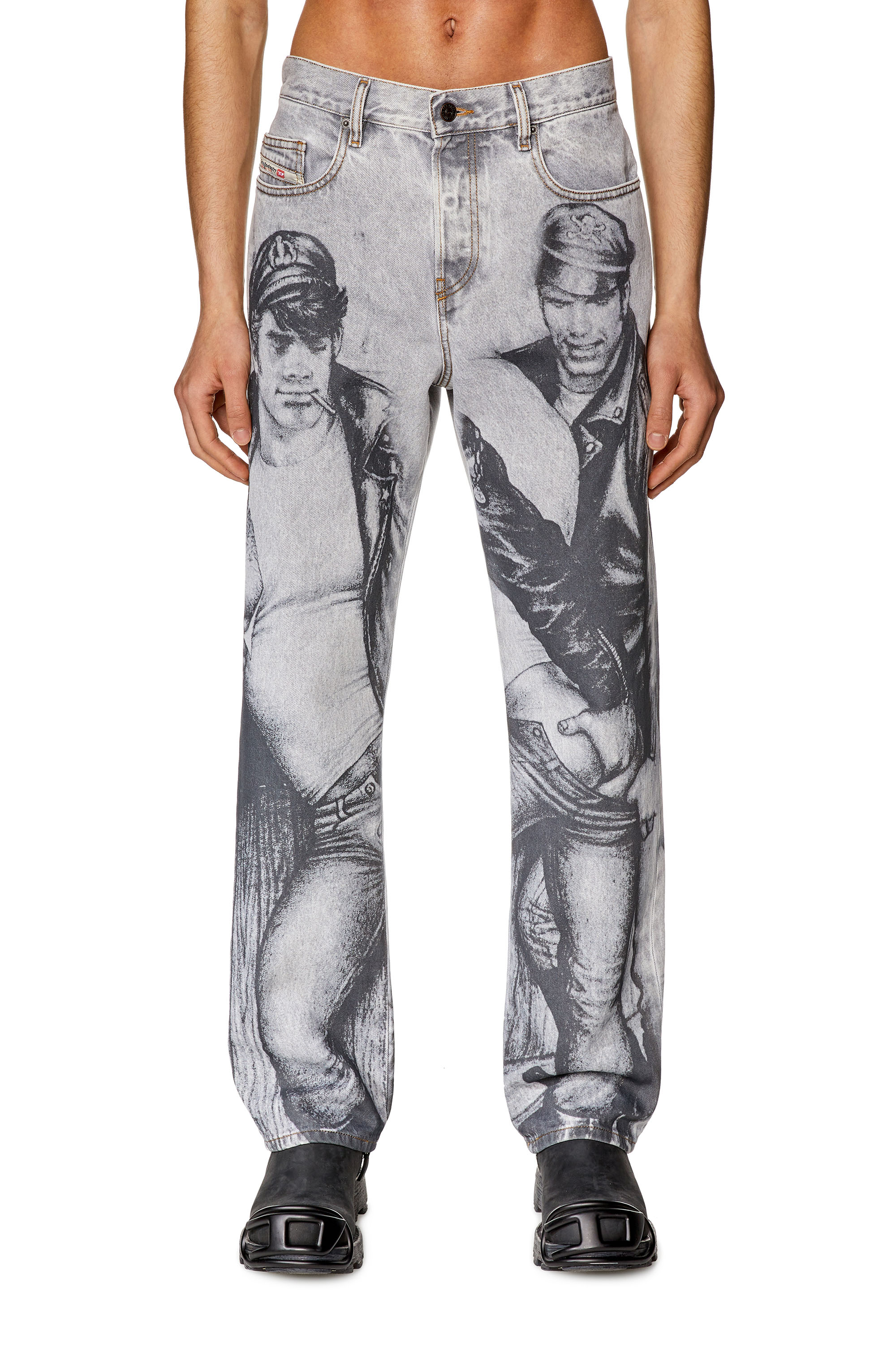 Diesel - 2020 D-Viker 007F8 Straight Jeans, Grey - Image 5