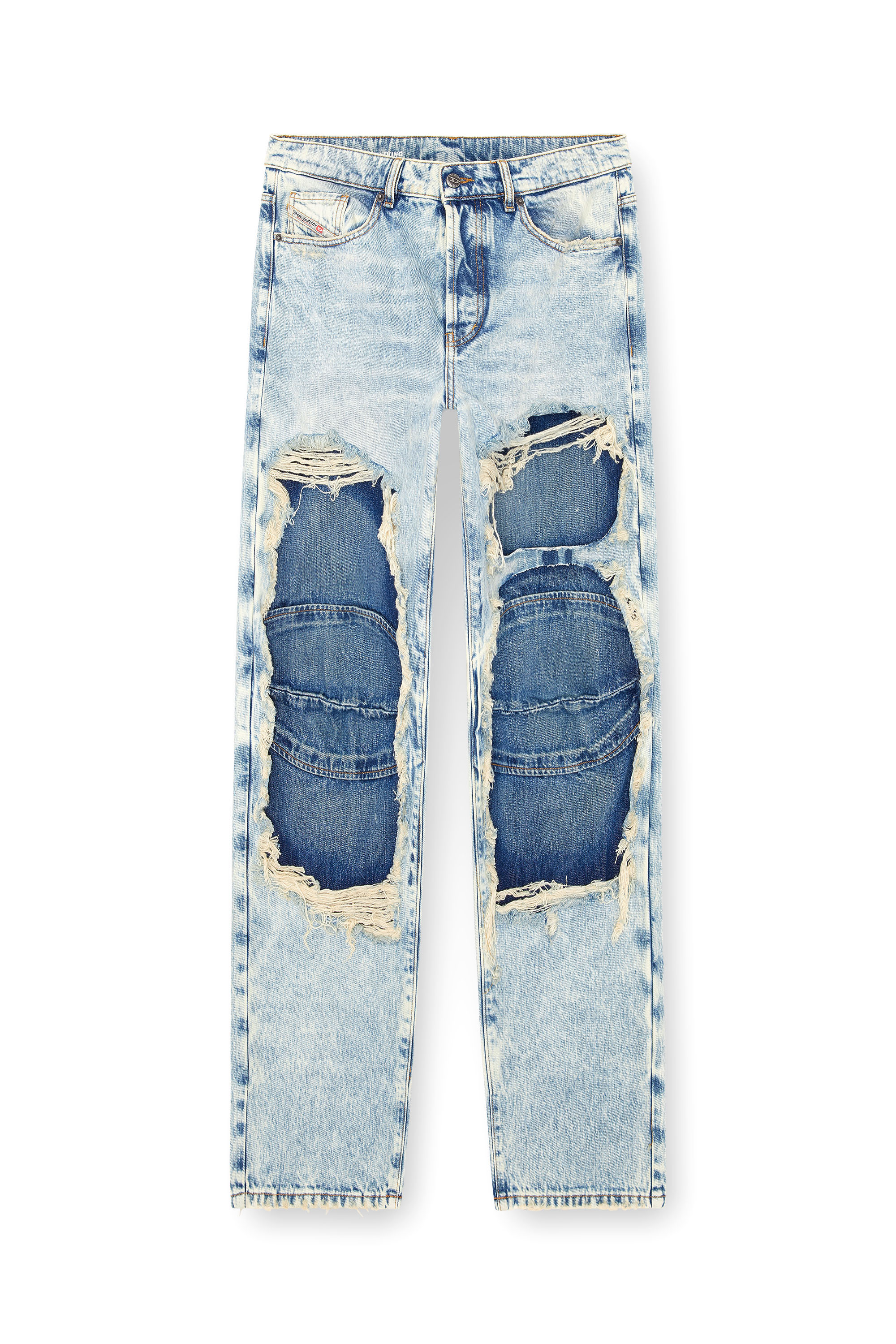 Diesel - Unisex's Relaxed Jeans D-Fire 0AJEN, Light Blue - 4