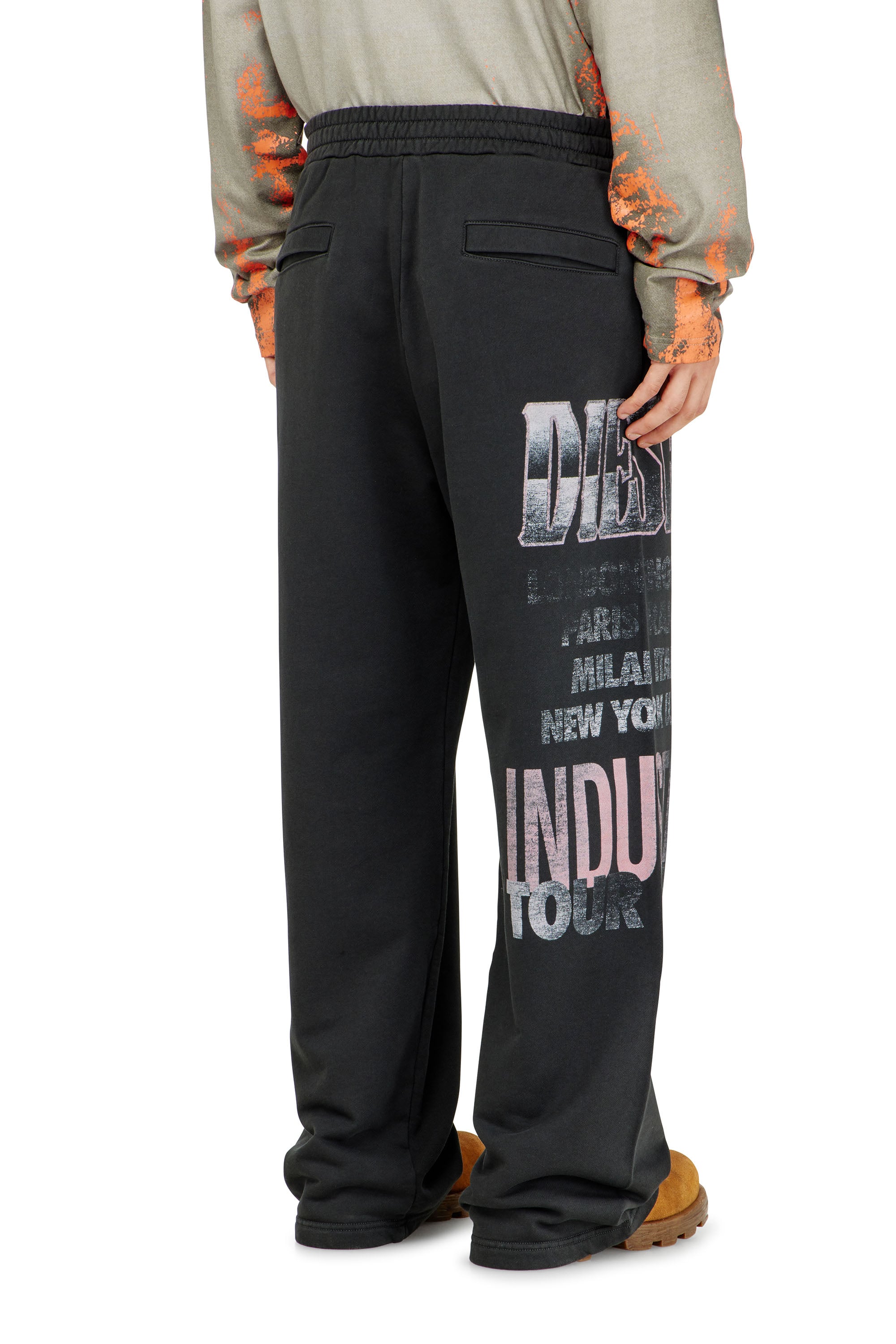 Diesel - P-ILL, Man's Sweatpants with concert graphics in null - 3