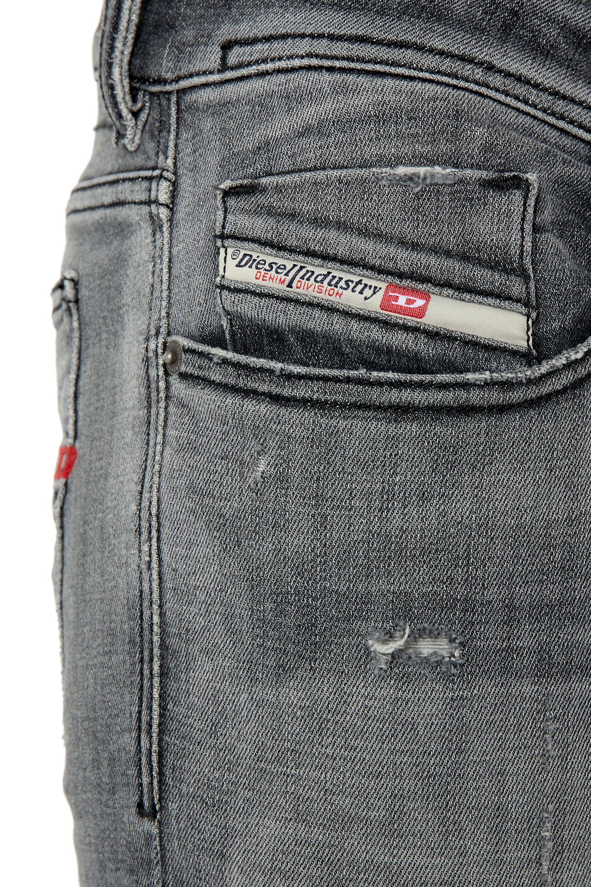 Diesel - 1979 Sleenker 09F13 Skinny Jeans, Black/Dark grey - Image 3