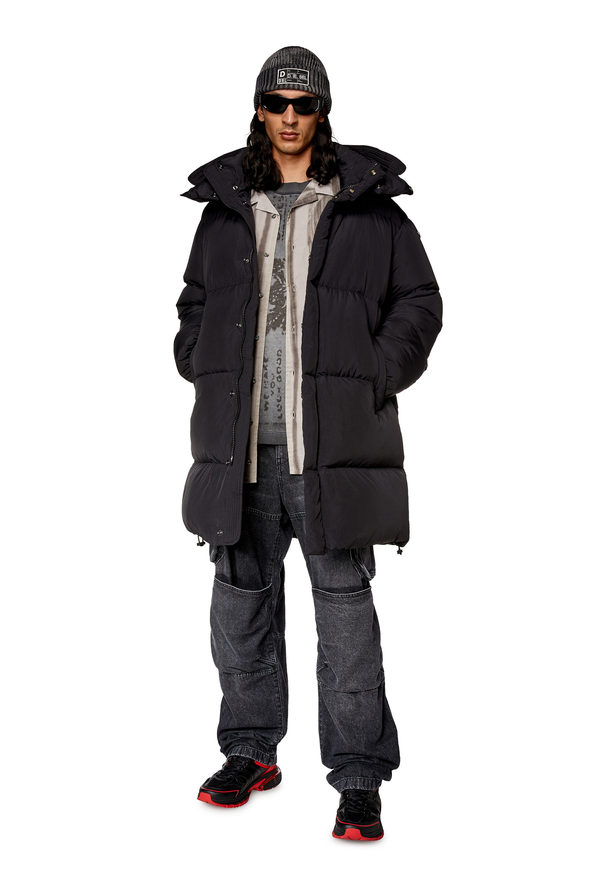 Diesel - W-ROLFYS-LONG, Black - Image 4