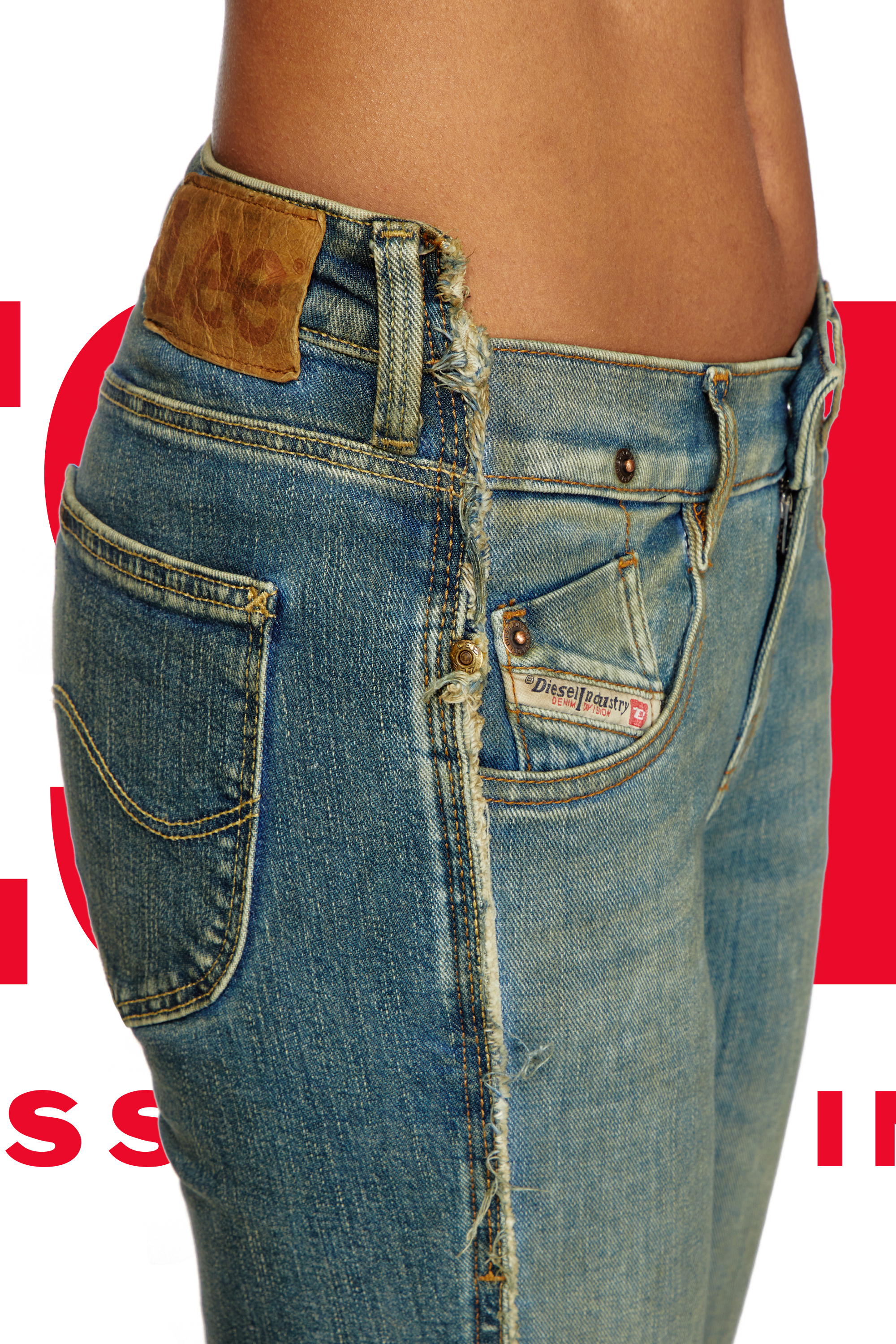 Regular Jeans Dieseloves 01 09N01, Dark Blue Diesel - Woman's Regular Jeans Dieseloves 01 09N01, Dark Blue - 2