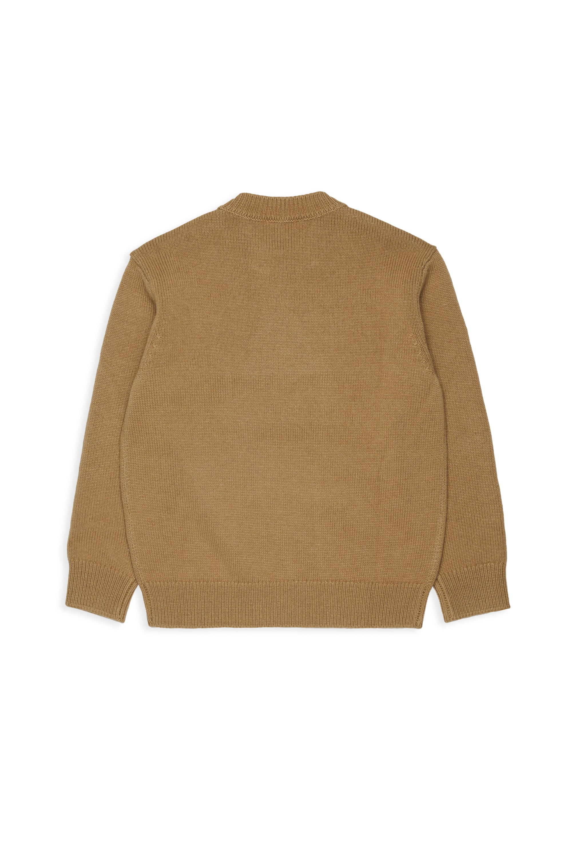 Diesel - KONZI OVER, Man's Cashmere-enriched jumper with destroyed logo in Brown - 2