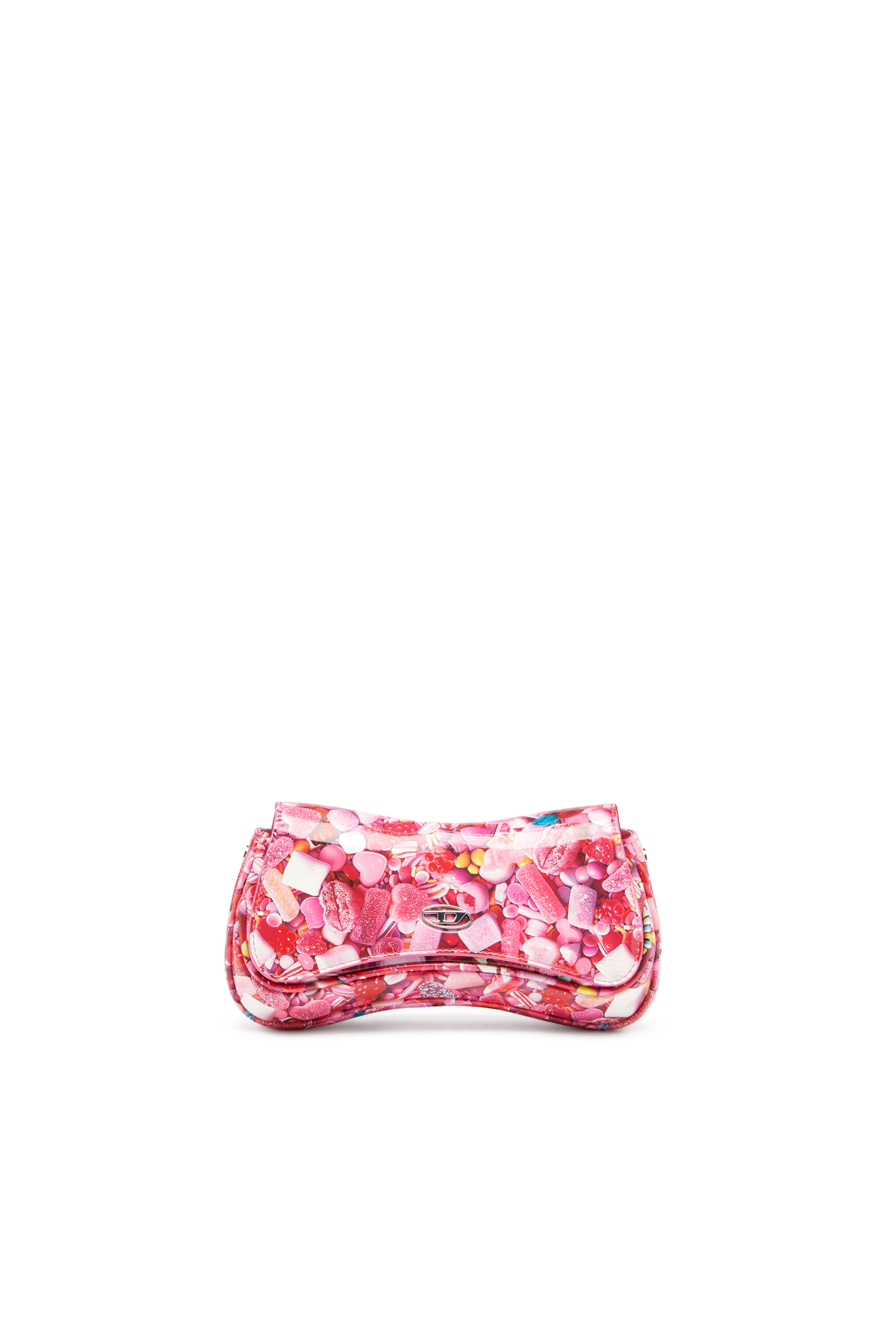 Diesel - PLAY CLUTCH, Woman's Play-Glossy clutch with print in Pink - 2