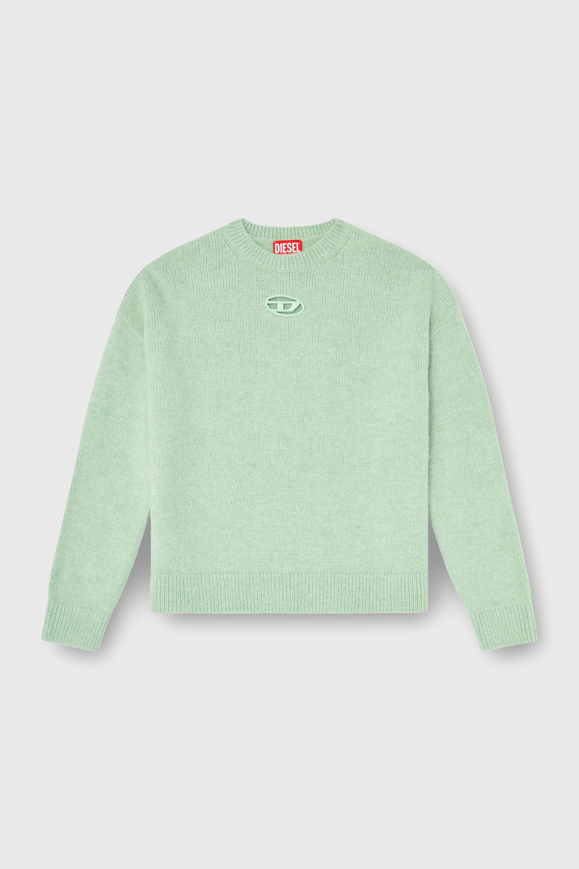Diesel - M-AREETA, Woman's Jumper in wool and alpaca blend in Water Green - 1
