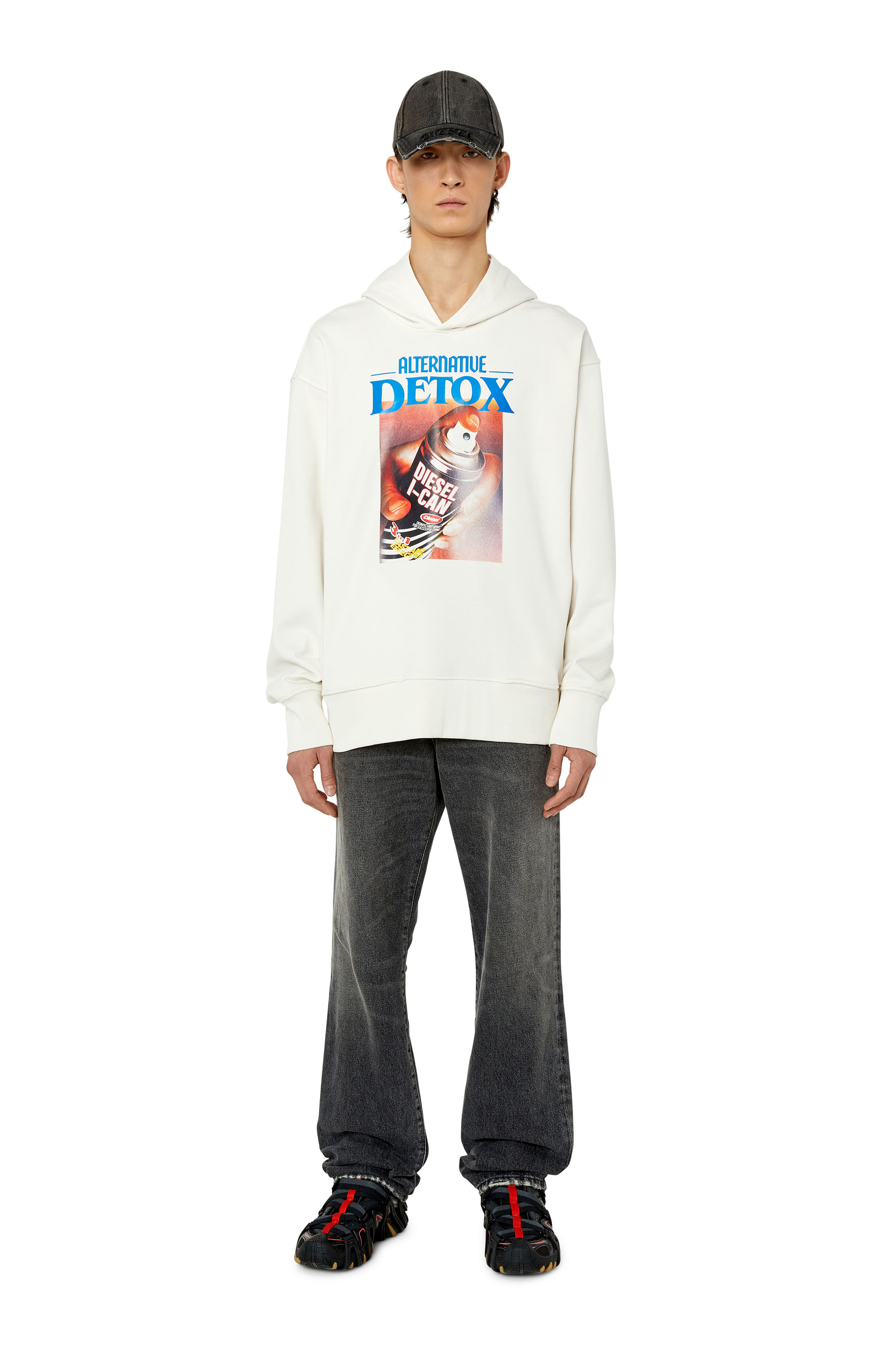 Diesel - S-MACSOUT-HOOD, White - Image 4