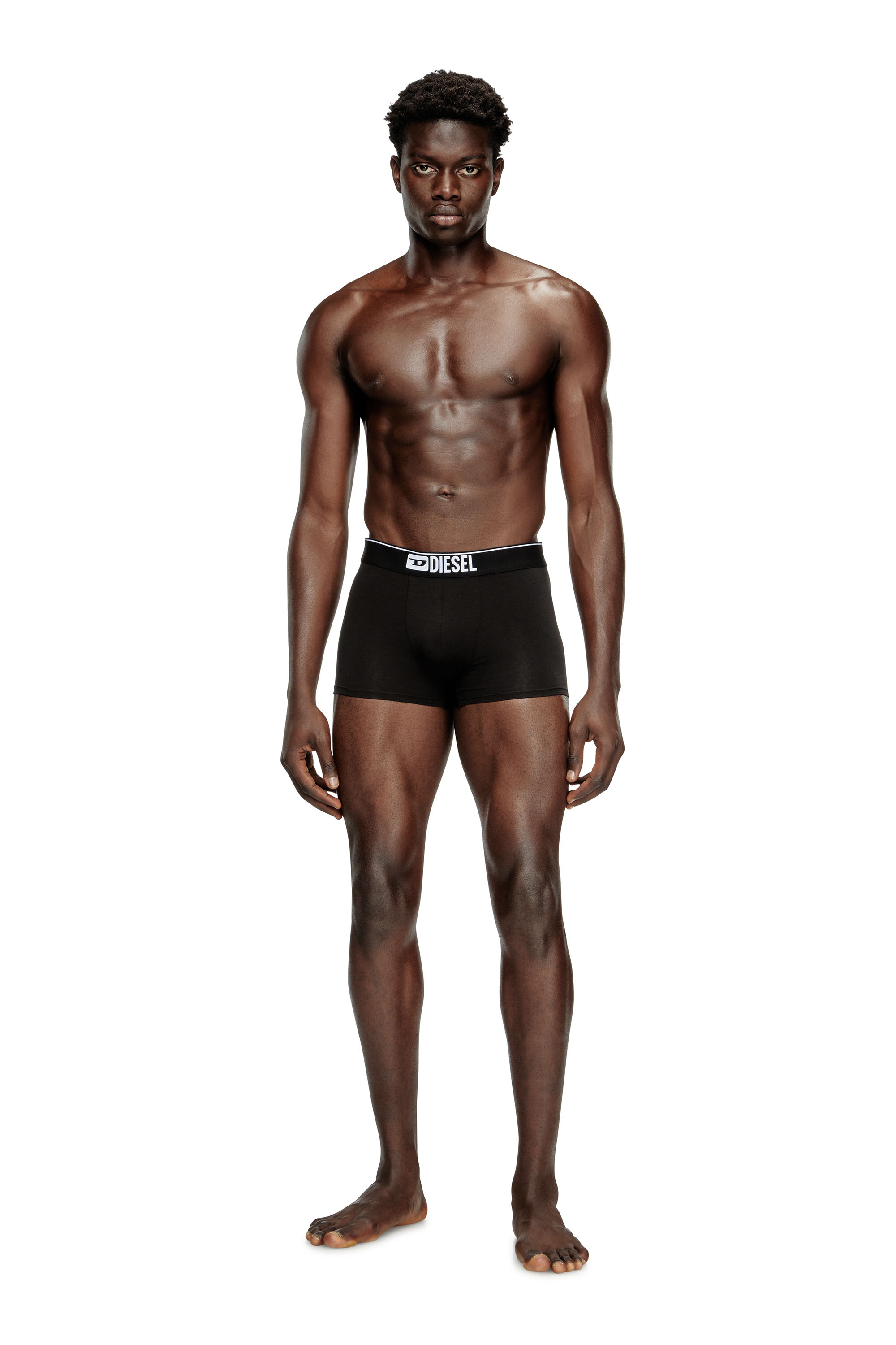 Diesel - UMBX-DAMIENFIVEPACK, Man's Five-pack of plain boxer briefs in Black - 3