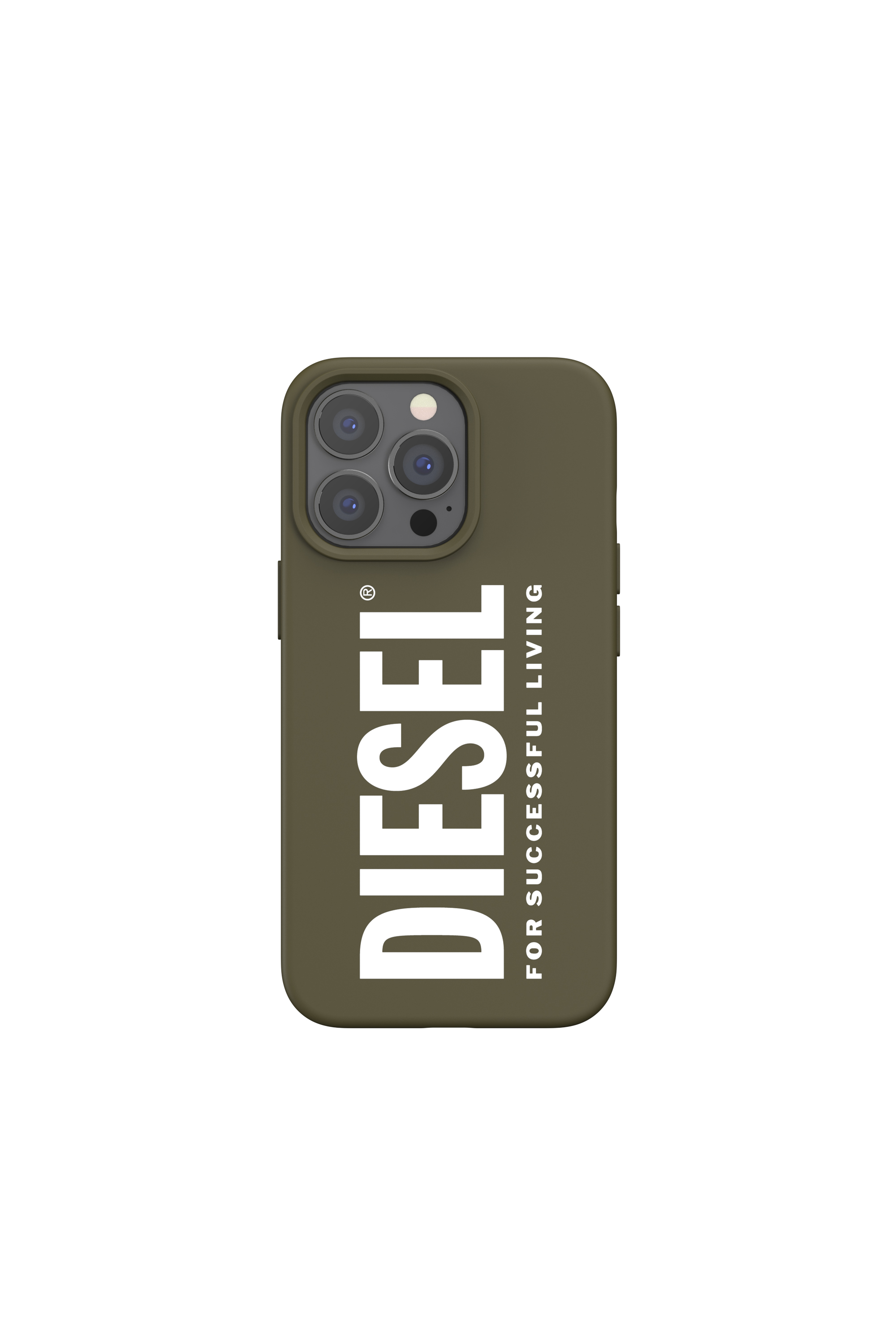 Diesel - 47166 SILICONE CASE, Unisex's Silicone case  for iPhone 13/13Pro in Military Green - 2