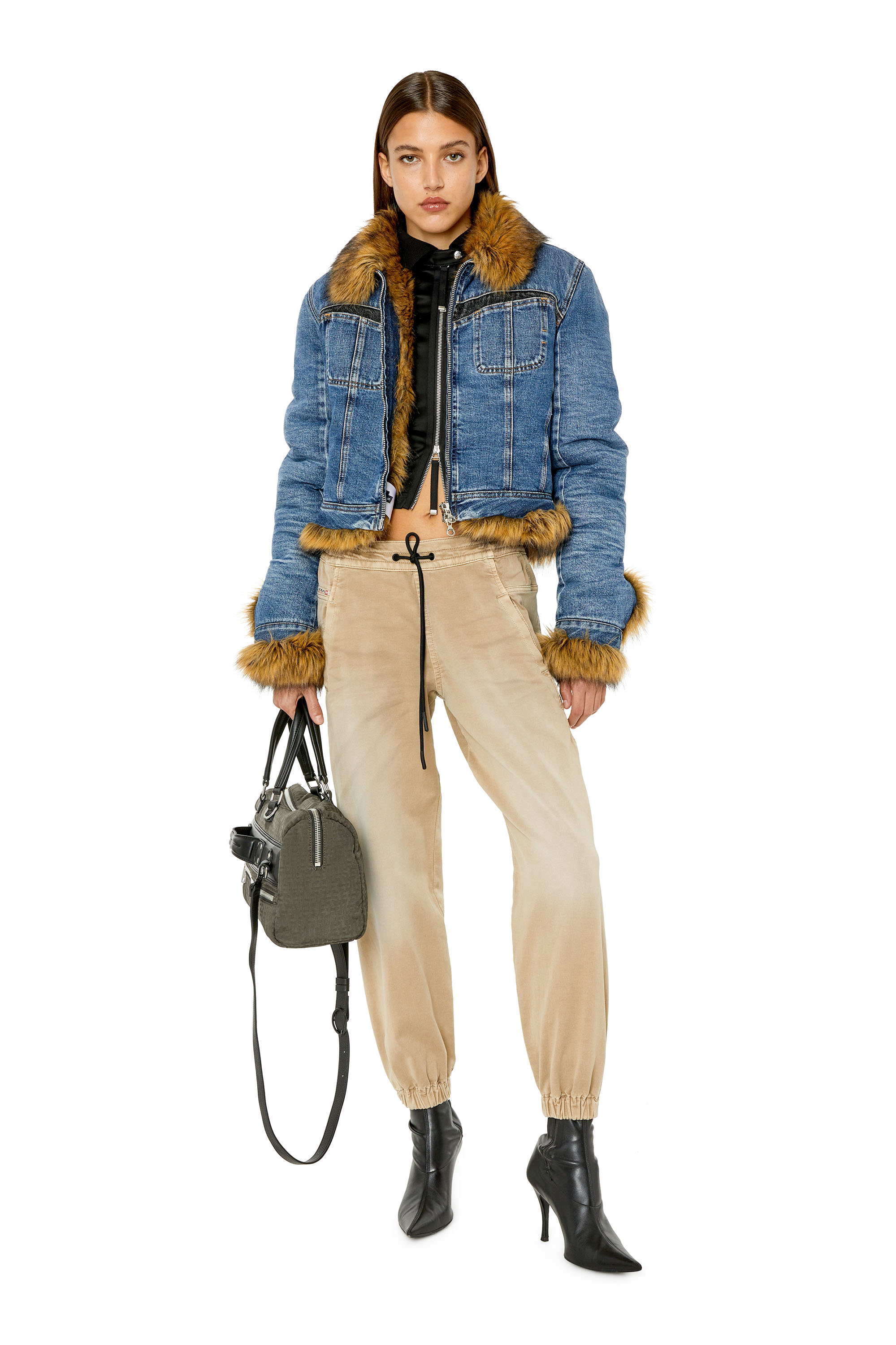 Diesel - Krailey JoggJeans® 0670M Boyfriend, Light Brown - Image 5