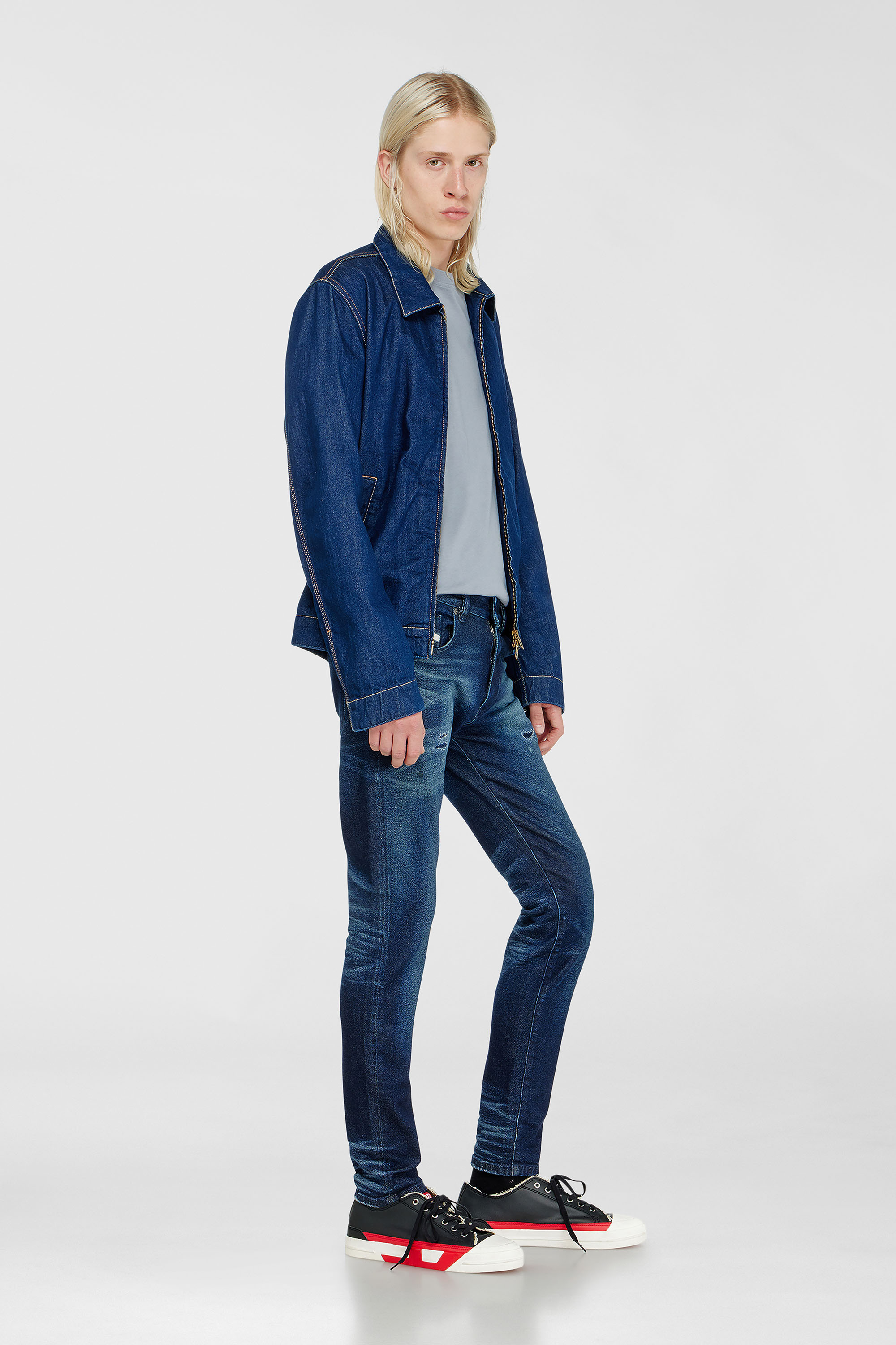 Diesel - Man's Slim Jeans 2019 D-Strukt 0KBBU, Dark Blue - 1