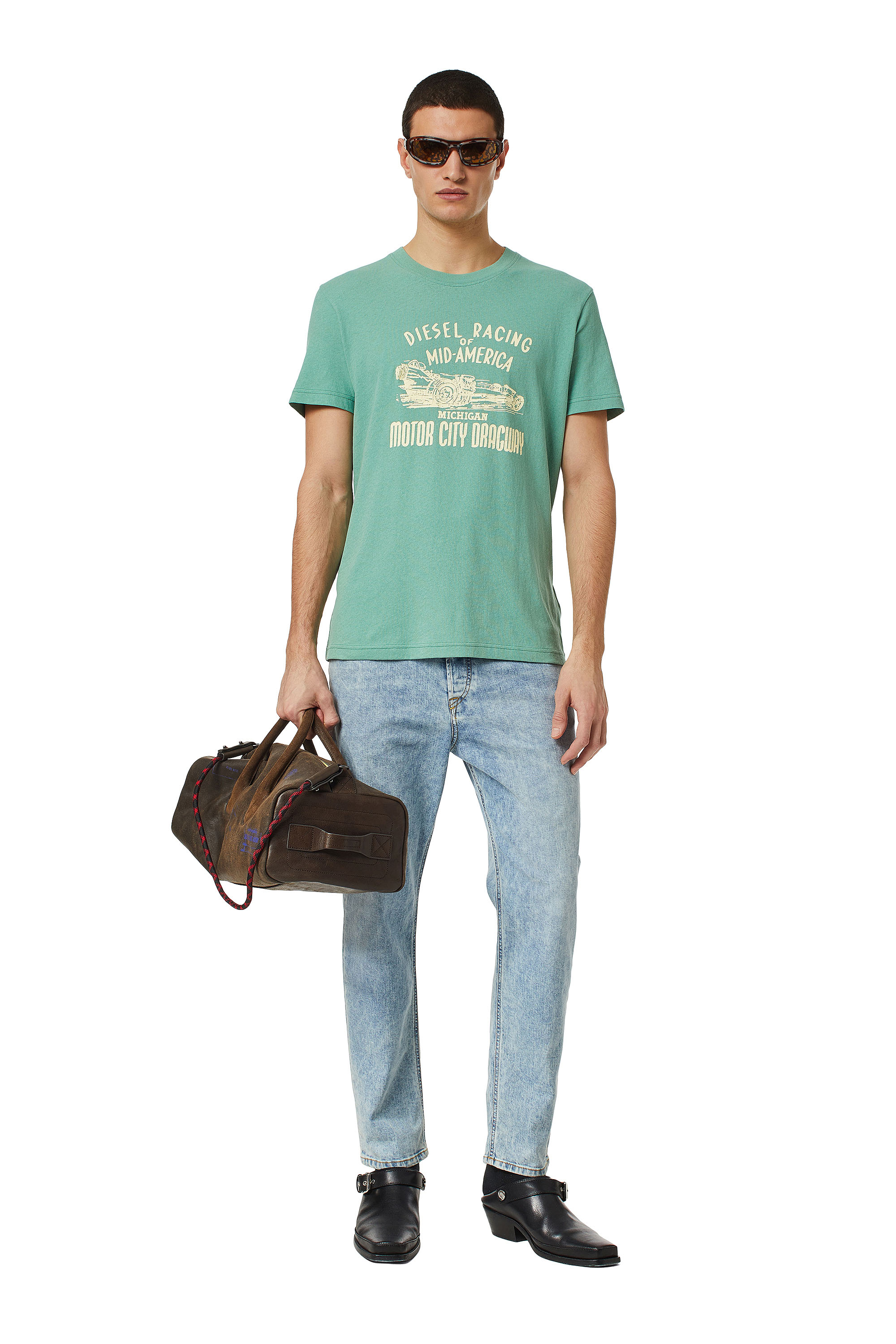 Diesel - 2005 D-Fining 0GDAM Tapered Jeans, Light Blue - Image 2