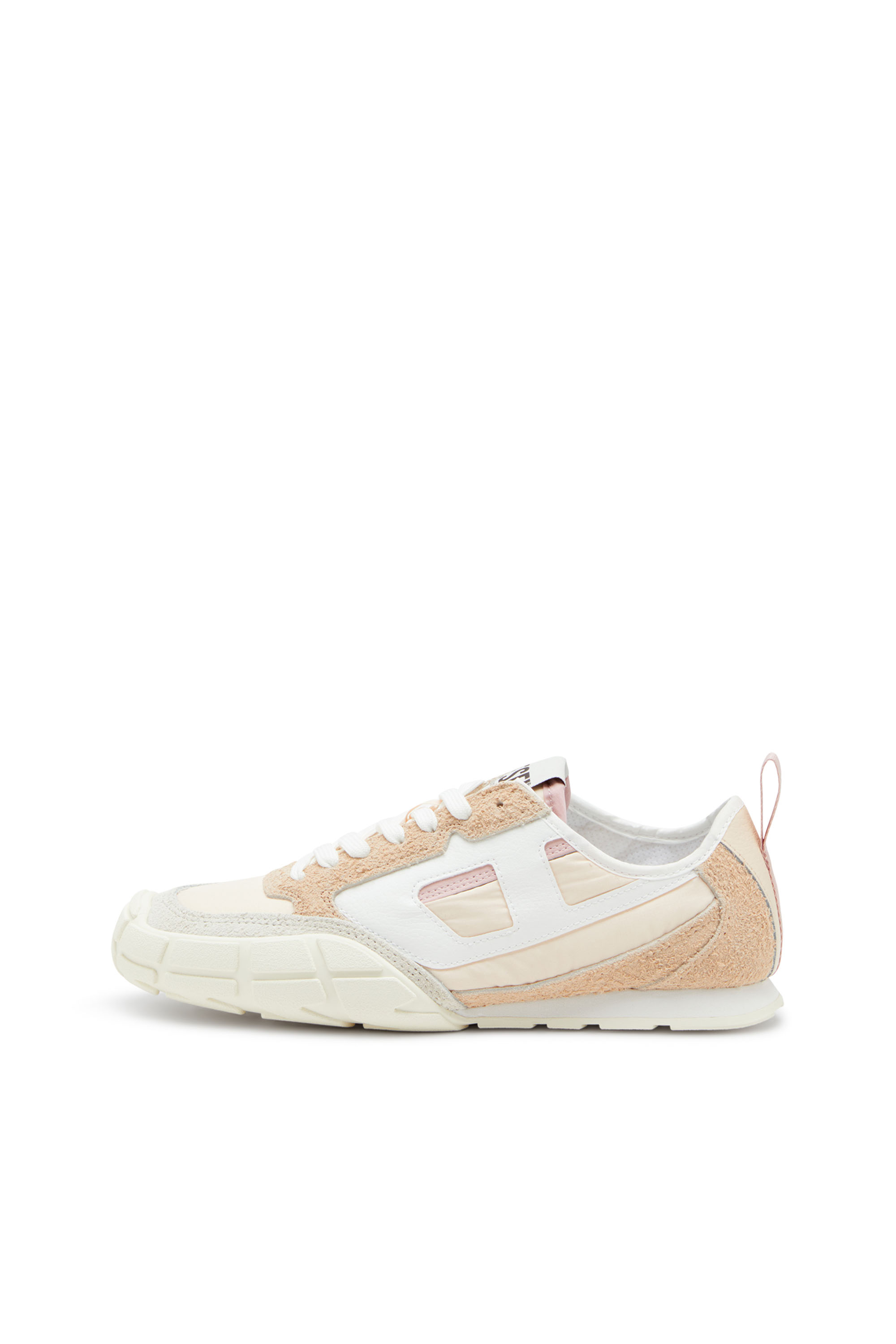 S-PAGODHA LOW W, Beige Diesel - S-PAGODHA LOW W, Woman's S-Pagodha-Sneakers in leather, suede and ripstop in Beige - 7
