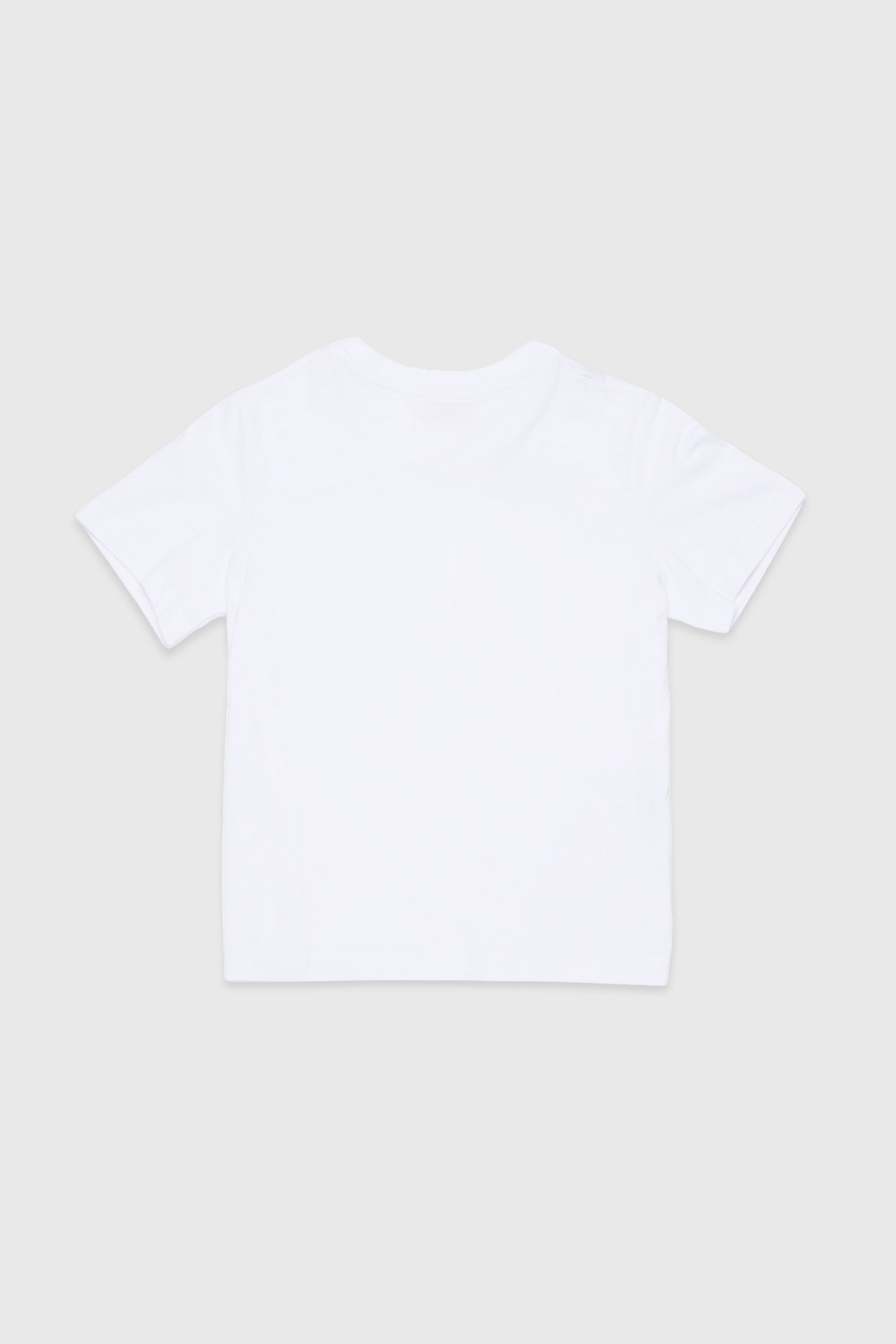 Diesel - TROSET, Woman's T-shirt with denim rose appliqu&eacute; in White - 2