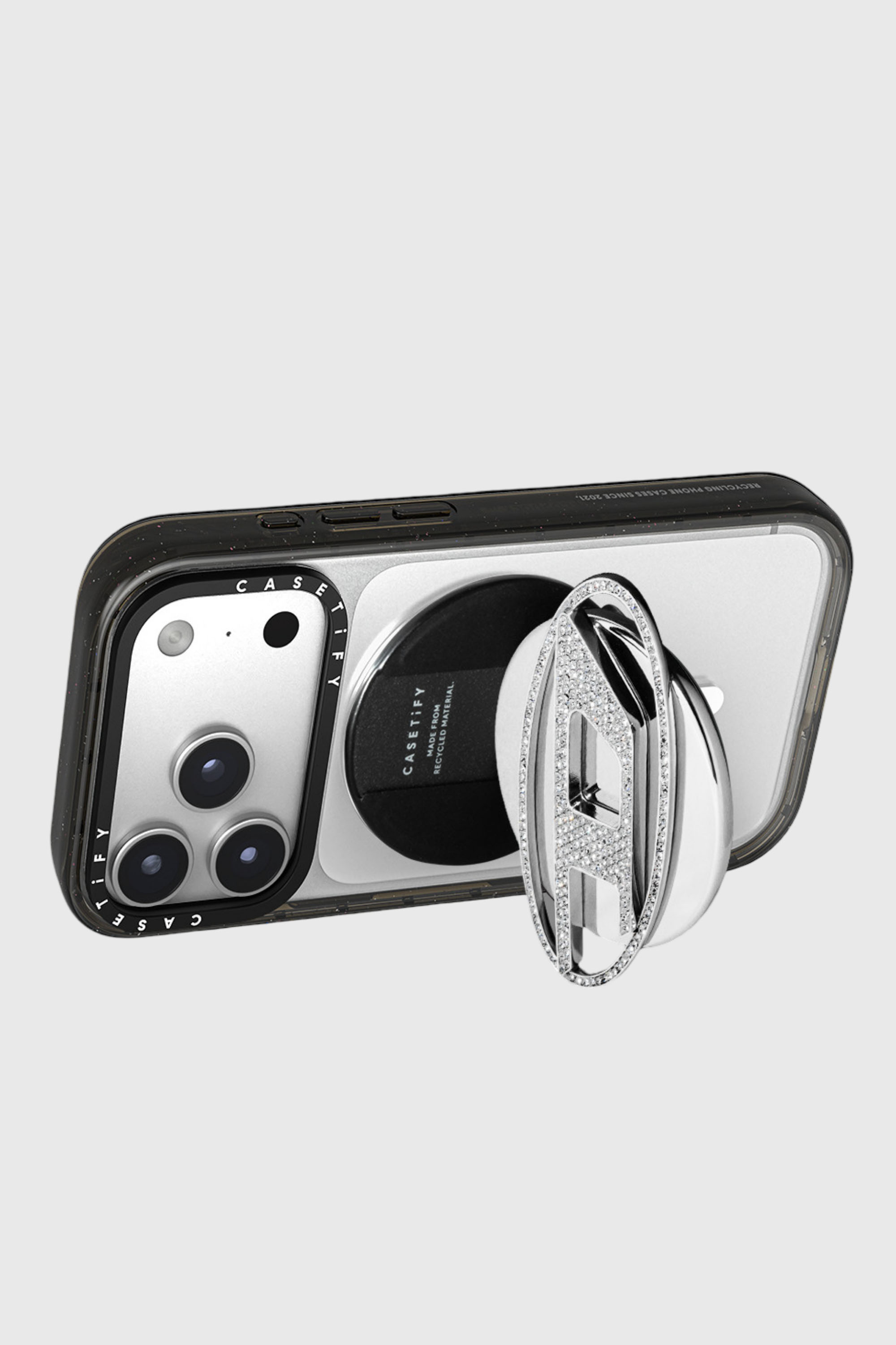 Diesel - 60604 GRIP STAND GRIP STAND, Unisex's Oval D Grip & Stand in Silver - 3