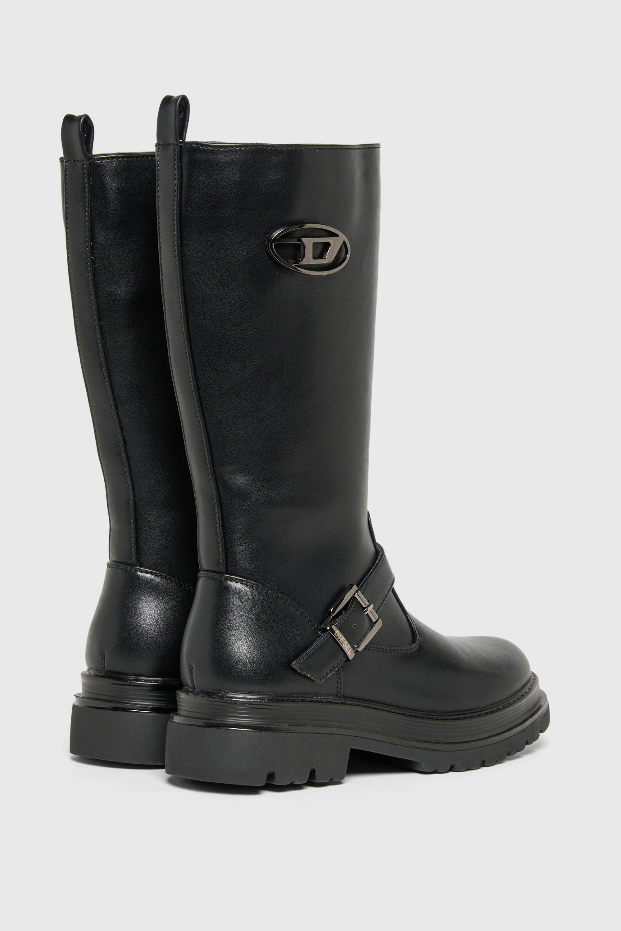 Diesel - D-KRILTY, Unisex's D-Krilty - High boots with buckle detail in Black - 3