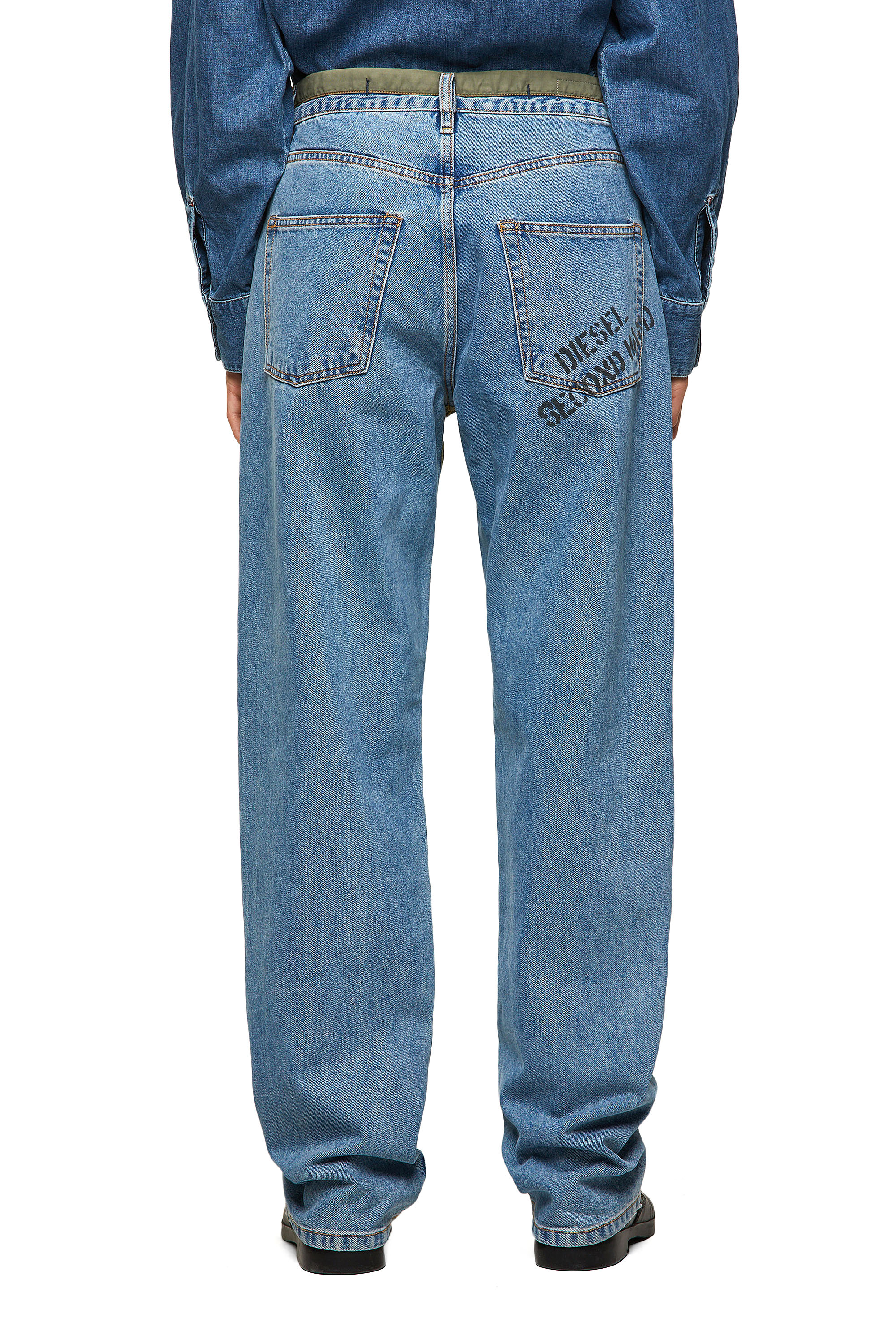 Diesel - DxD-P3 0CBBI Straight Jeans, Light Blue - Image 2
