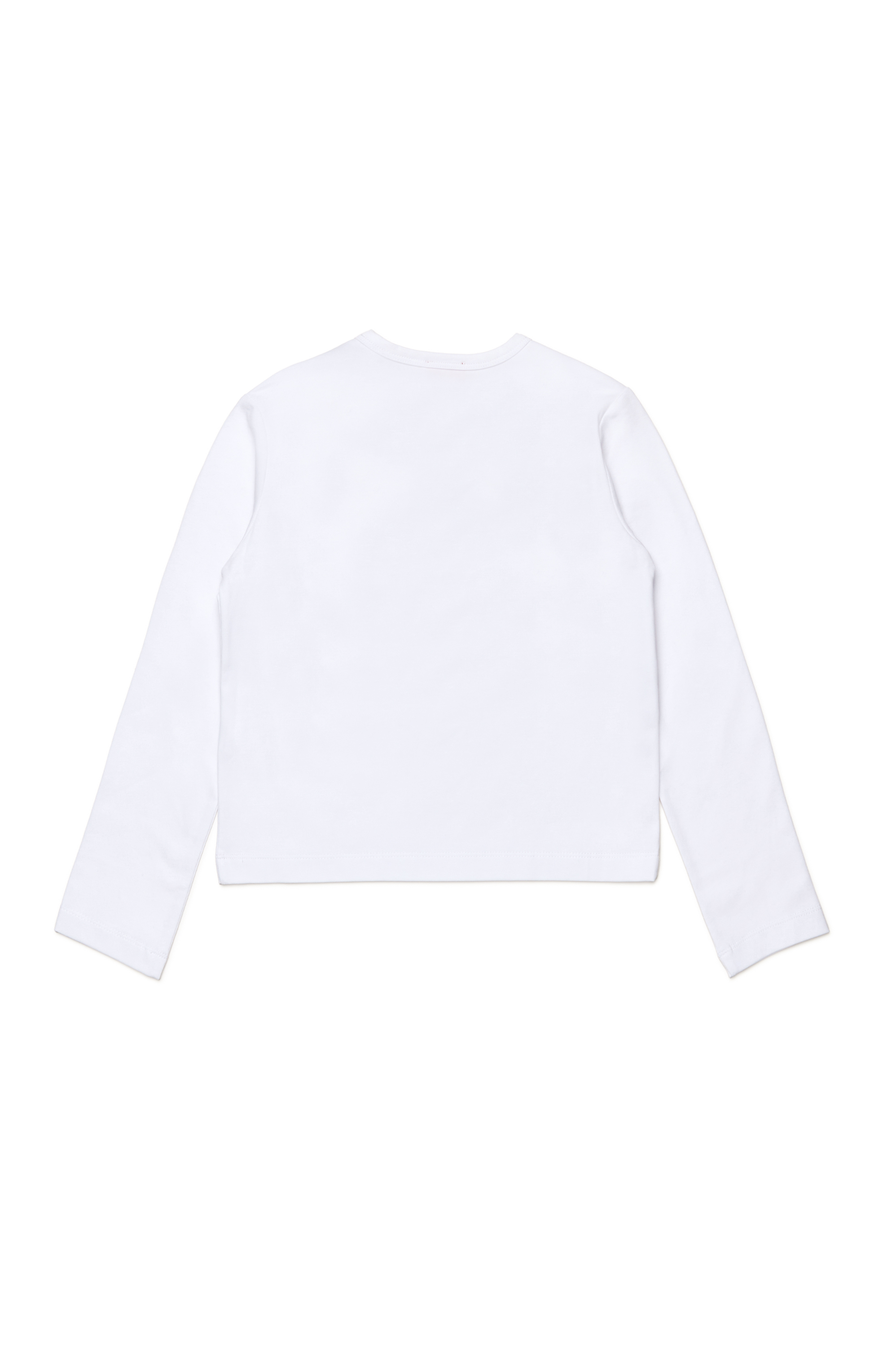 Diesel - TIVAL, Woman Long-sleeve T-shirt with logo embroidery in White - Image 2
