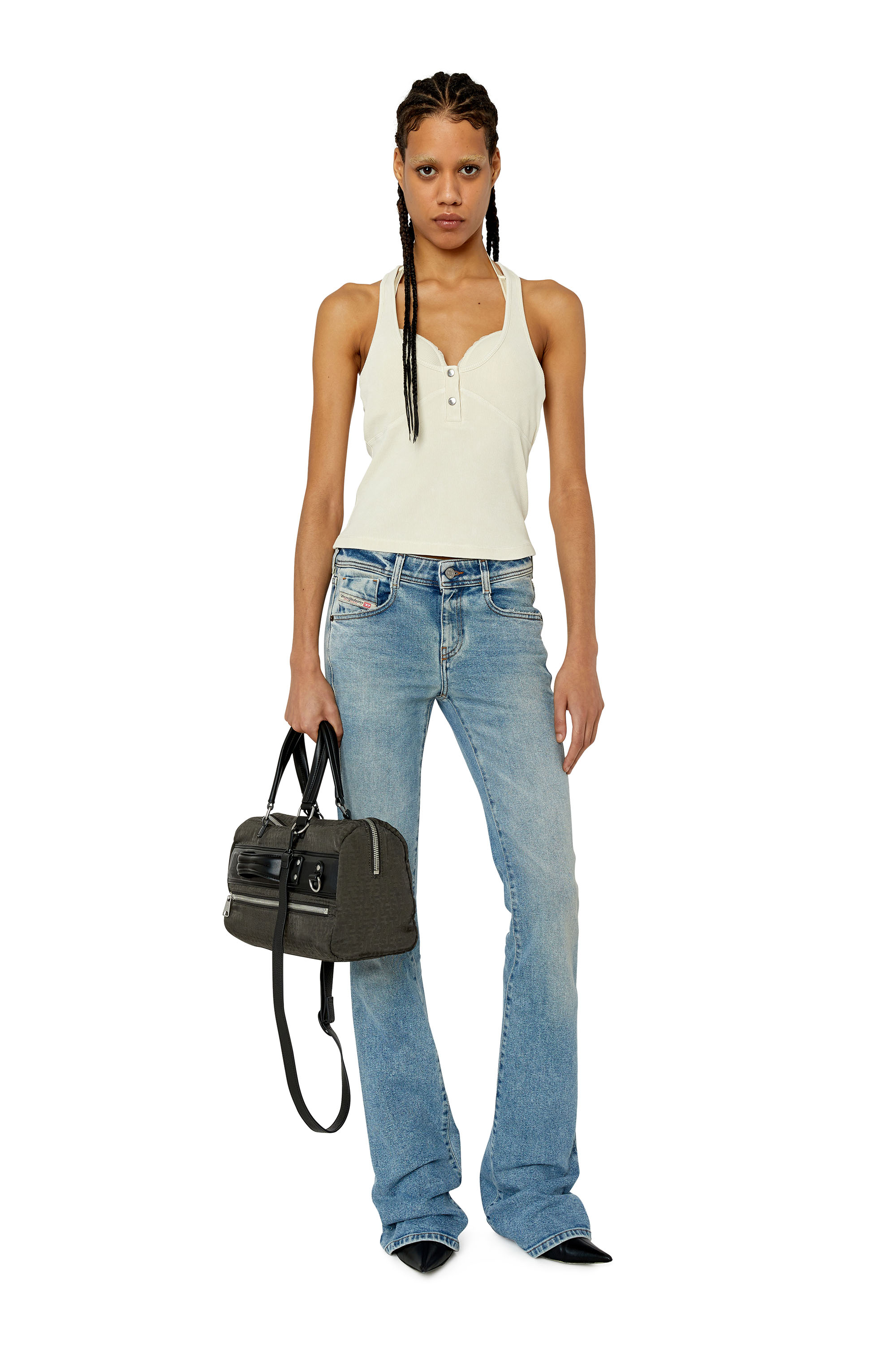 Diesel - 1969 D-EBBEY 09E86 Bootcut and Flare Jeans, Light Blue - Image 4