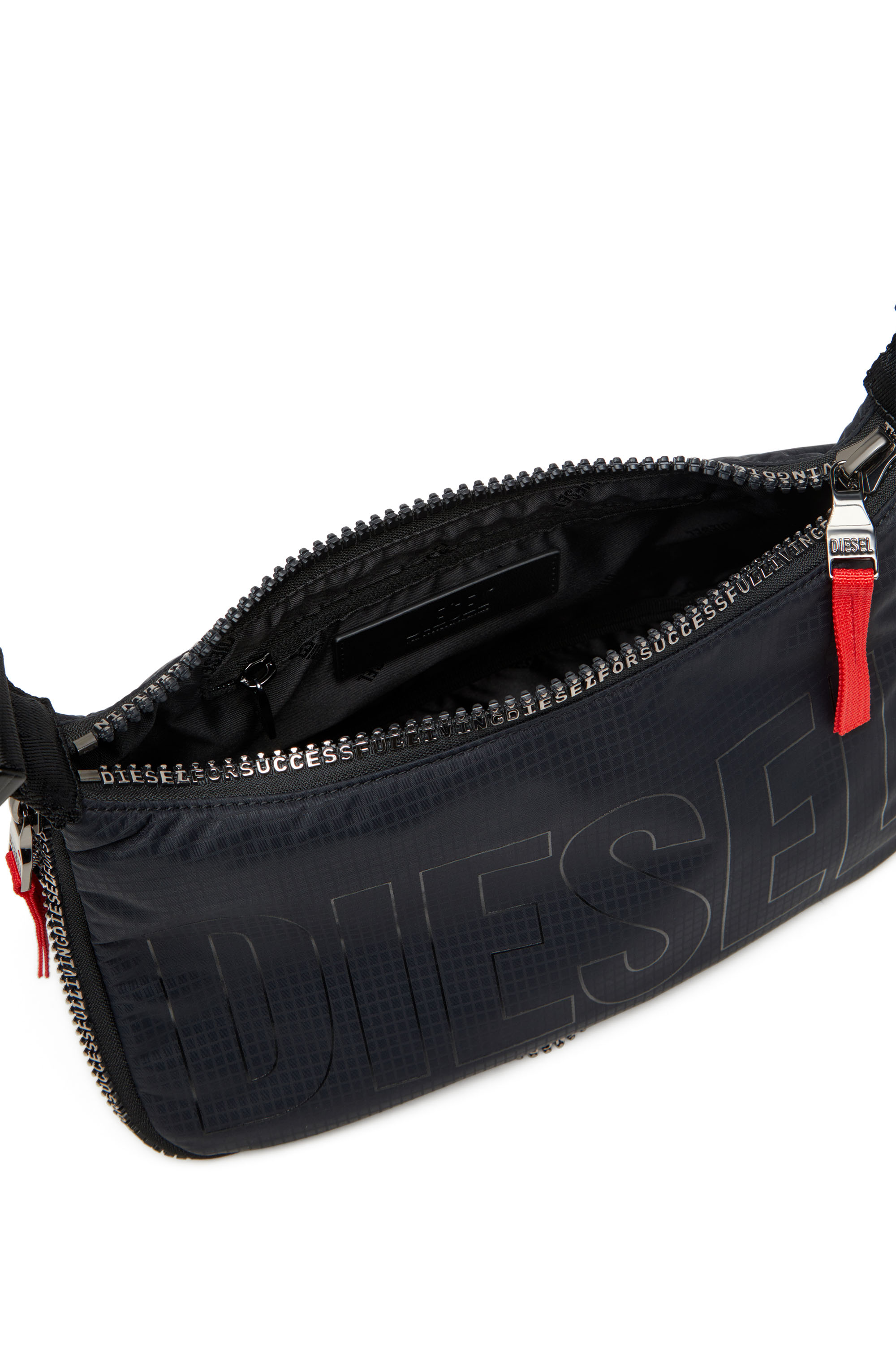 Diesel - ZIP-D CROSSBODY BAG X, Unisex's Zip-D X-Expandable utilitarian shoulder bag in Black - 3