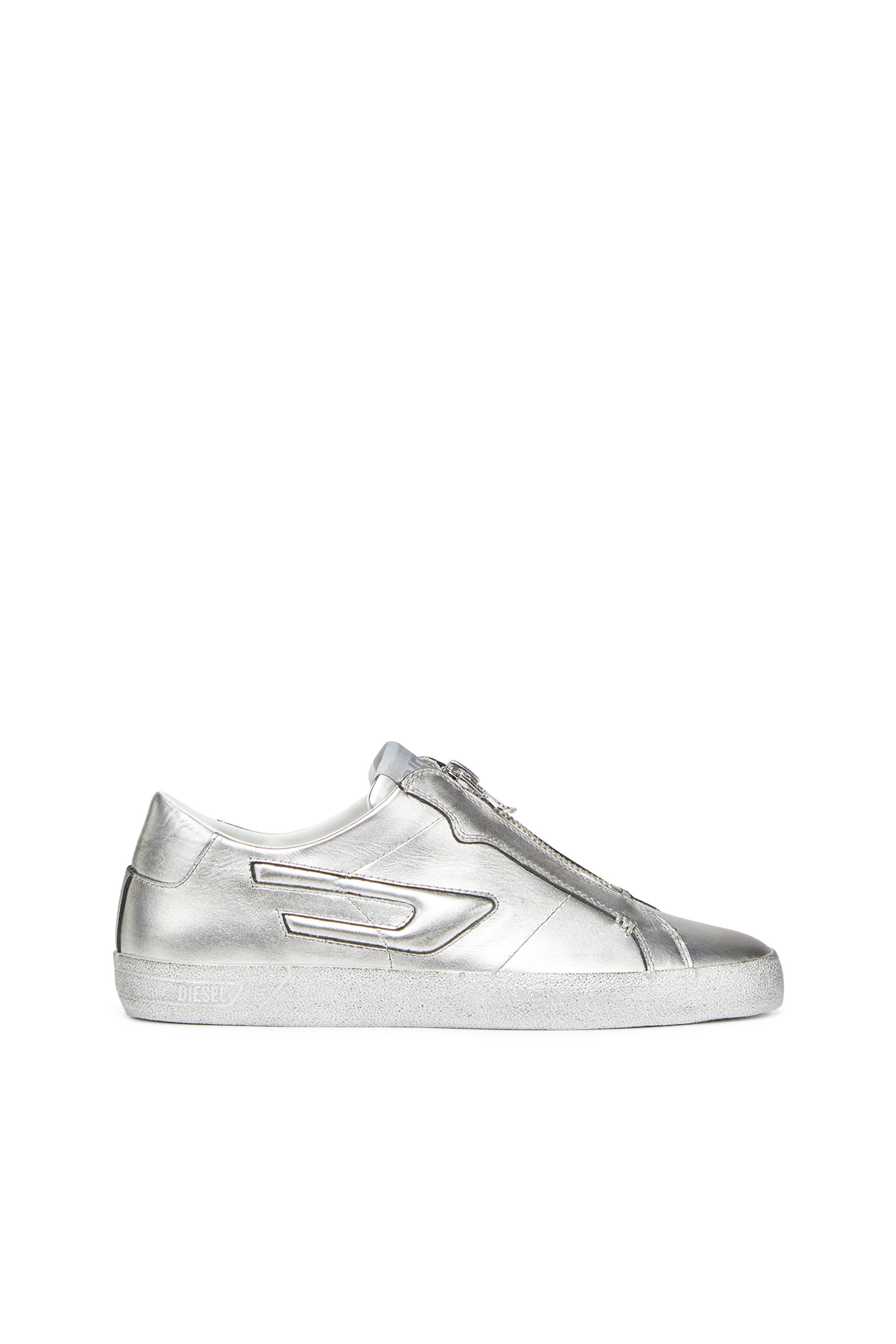 Diesel - S-LEROJI ZIP LOW W, Silver - Image 1