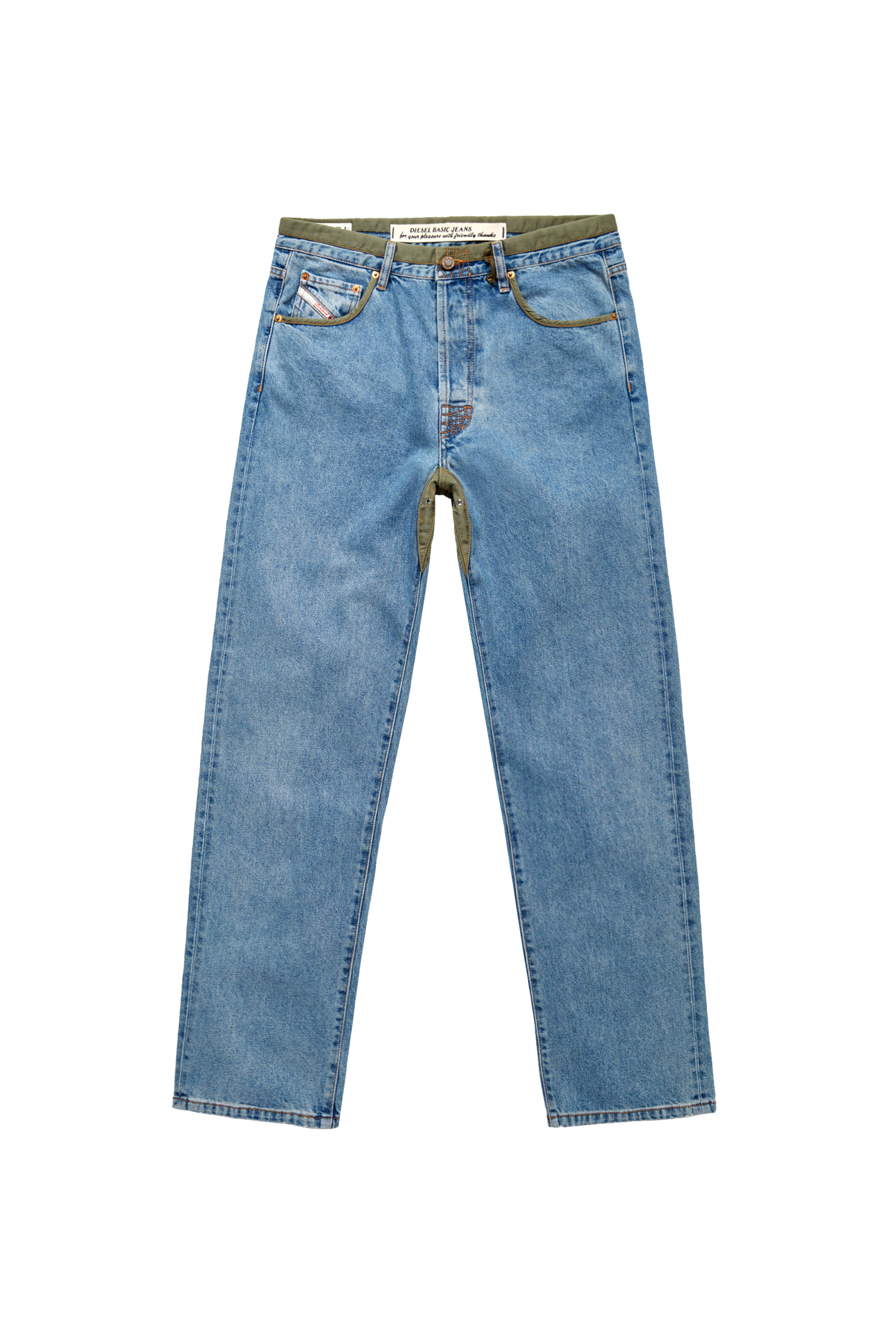 Diesel - DxD-P3 0CBBI Straight Jeans, Light Blue - Image 5