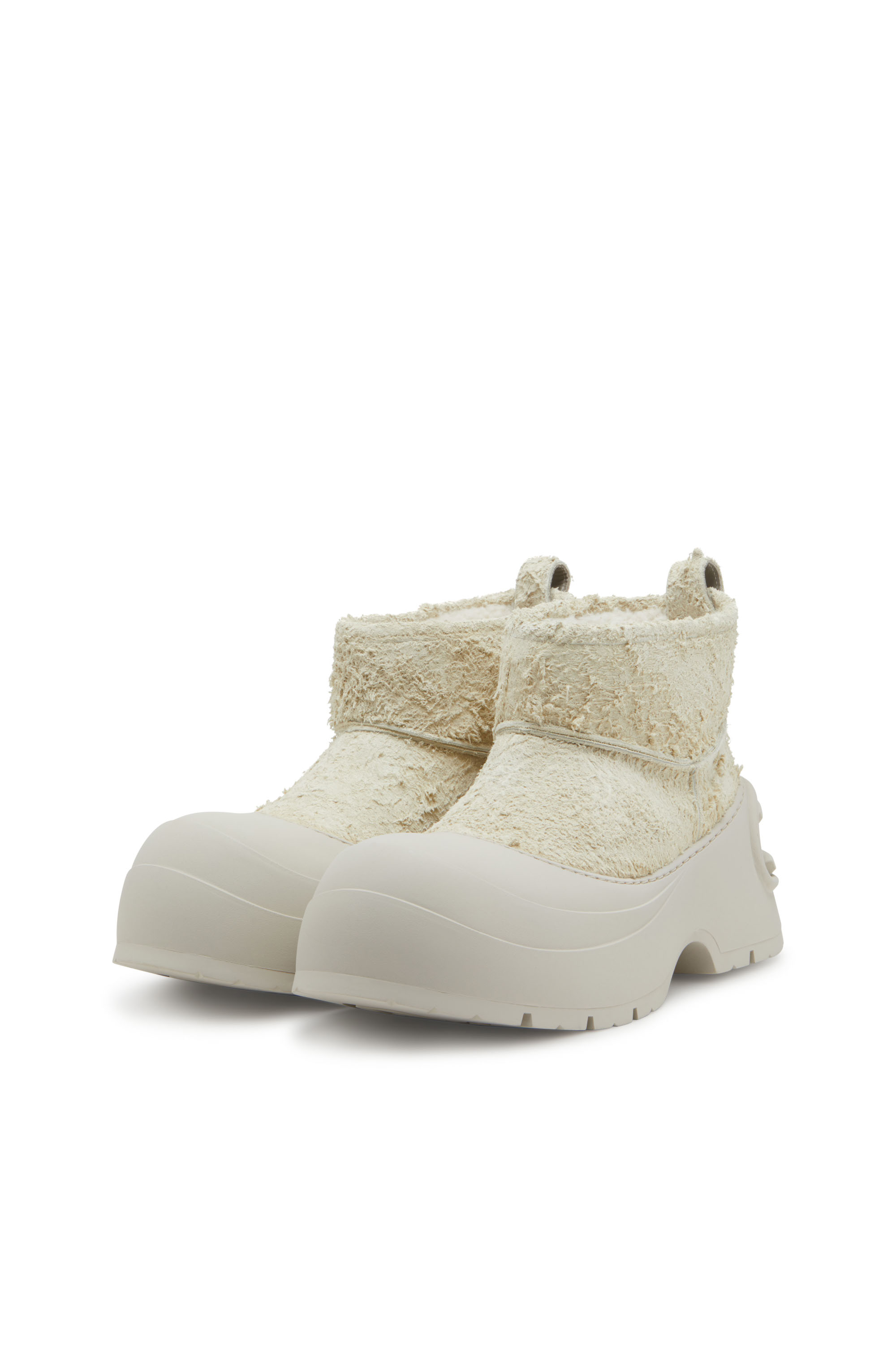 D-DONALD MONTONE, White/Grey Diesel - D-DONALD MONTONE, Man's D-Donald-Chunky ankle boot with lug sole in White/Grey - 8