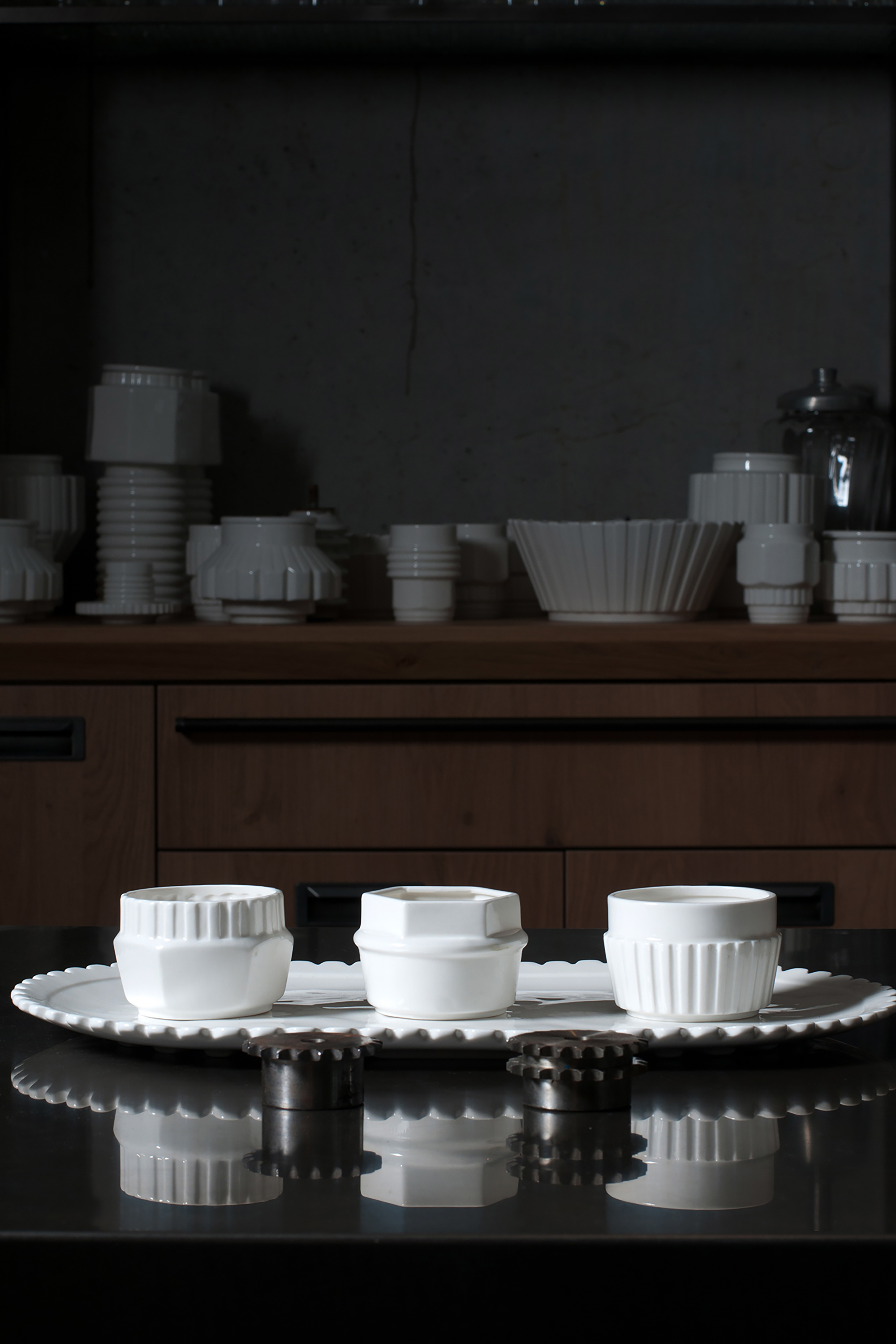 Diesel - 10972 MACHINE COLLEC, Unisex's Porcelain small bowl, &oslash; cm 9 / 3.5" in White - 3