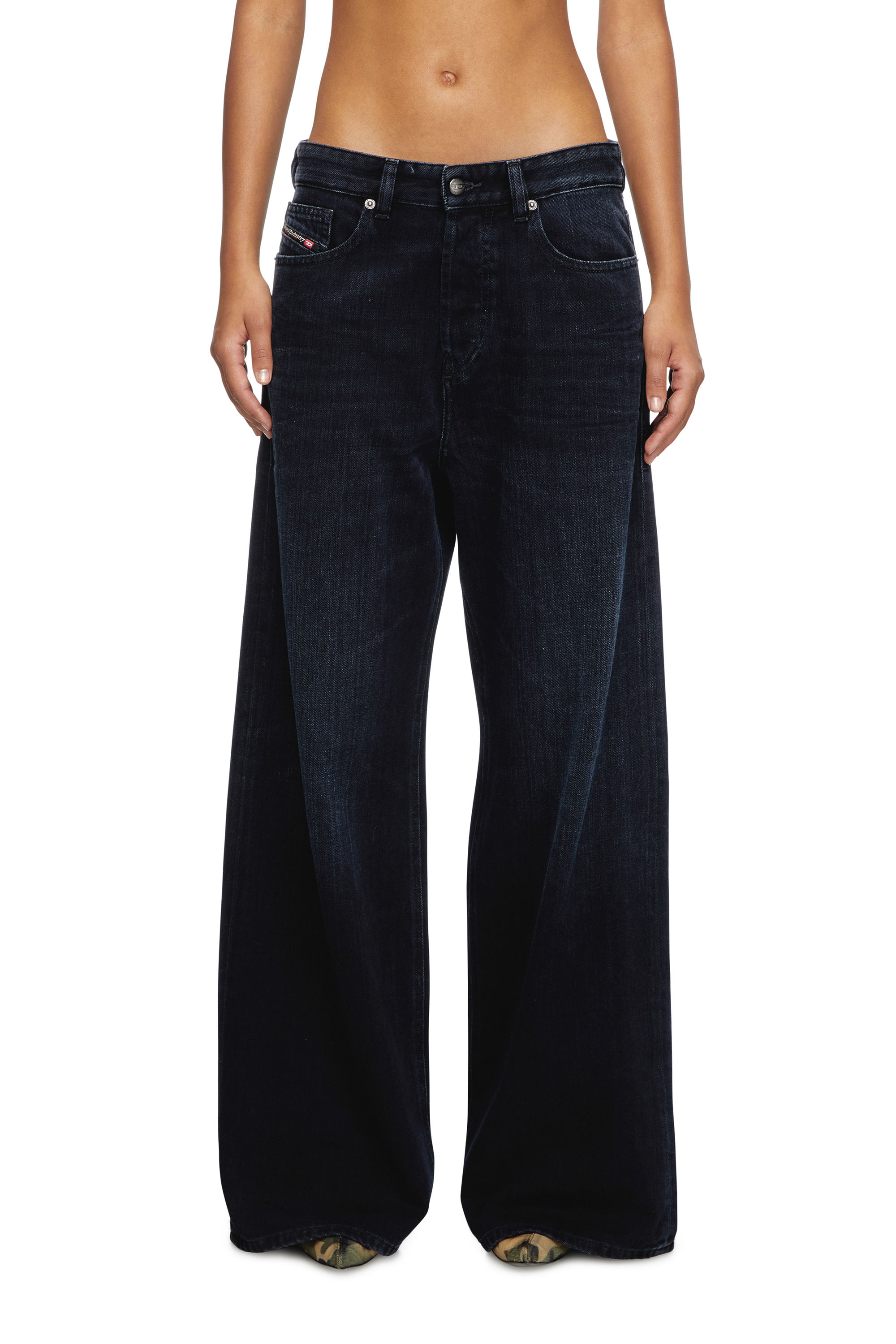Relaxed Jeans 1996 D-Sire 09L54, Dark Blue Diesel - Woman's Relaxed Jeans 1996 D-Sire 09L54, Dark Blue - 3