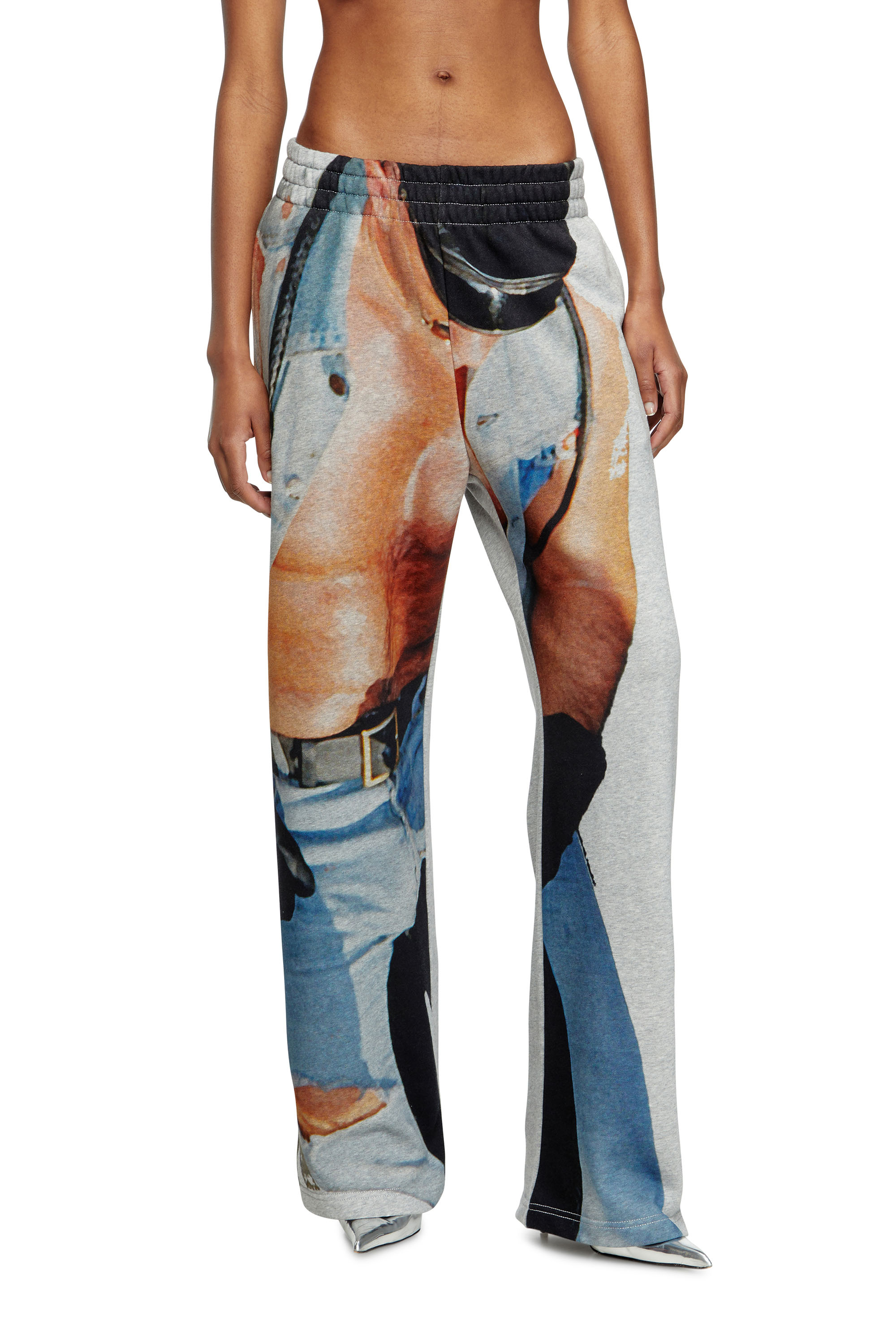 Diesel - PR-P-MARTAINS-TOM25, Unisex's Sweatpants with graphic print in Grey - 1