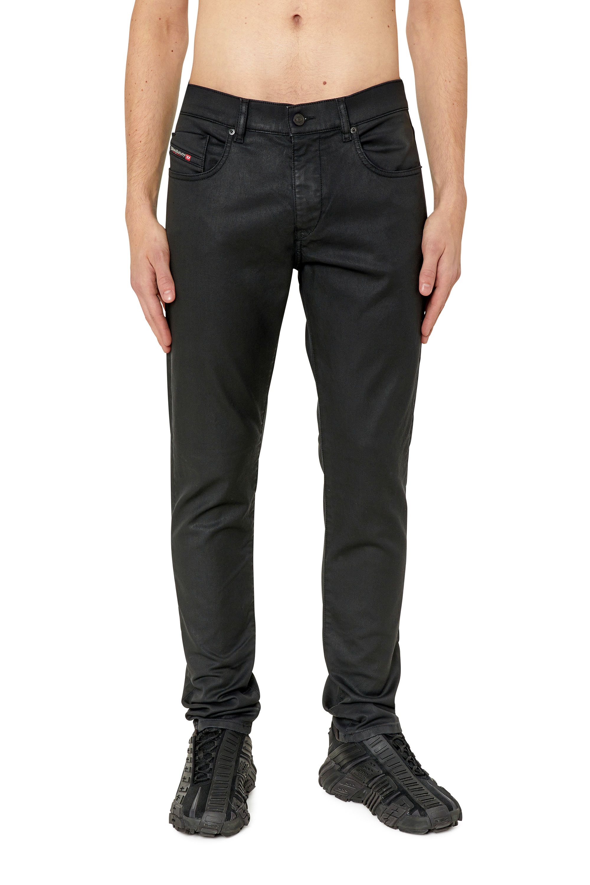 Diesel - D-Strukt JoggJeans® 068CP Slim, Black/Dark grey - Image 1