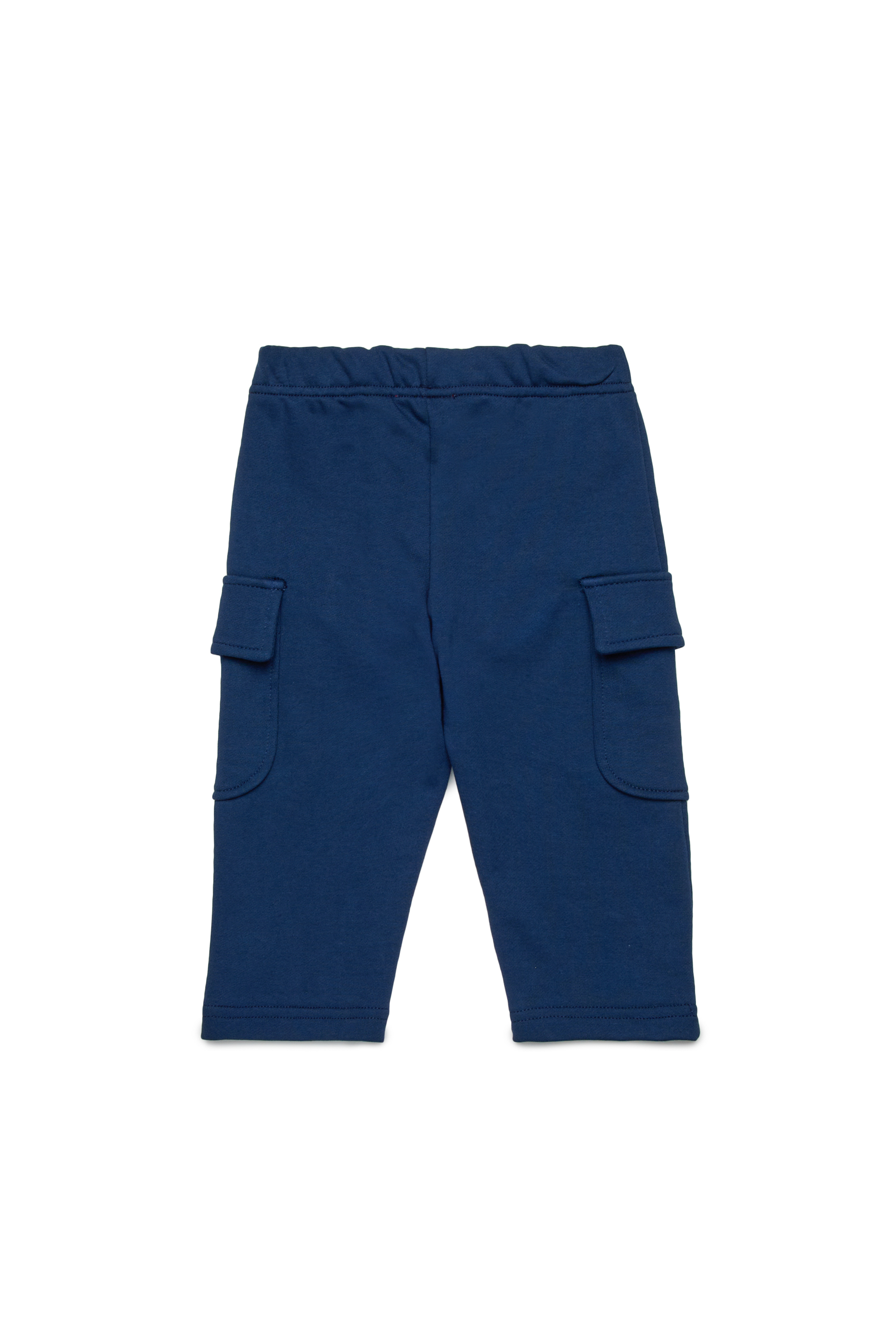 Diesel - PBERRIB, Man's Cotton cargo pants with logo in Blue - 2